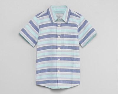 Foto 1 | Camisa Refill Manga Corta a Rayas para Niño