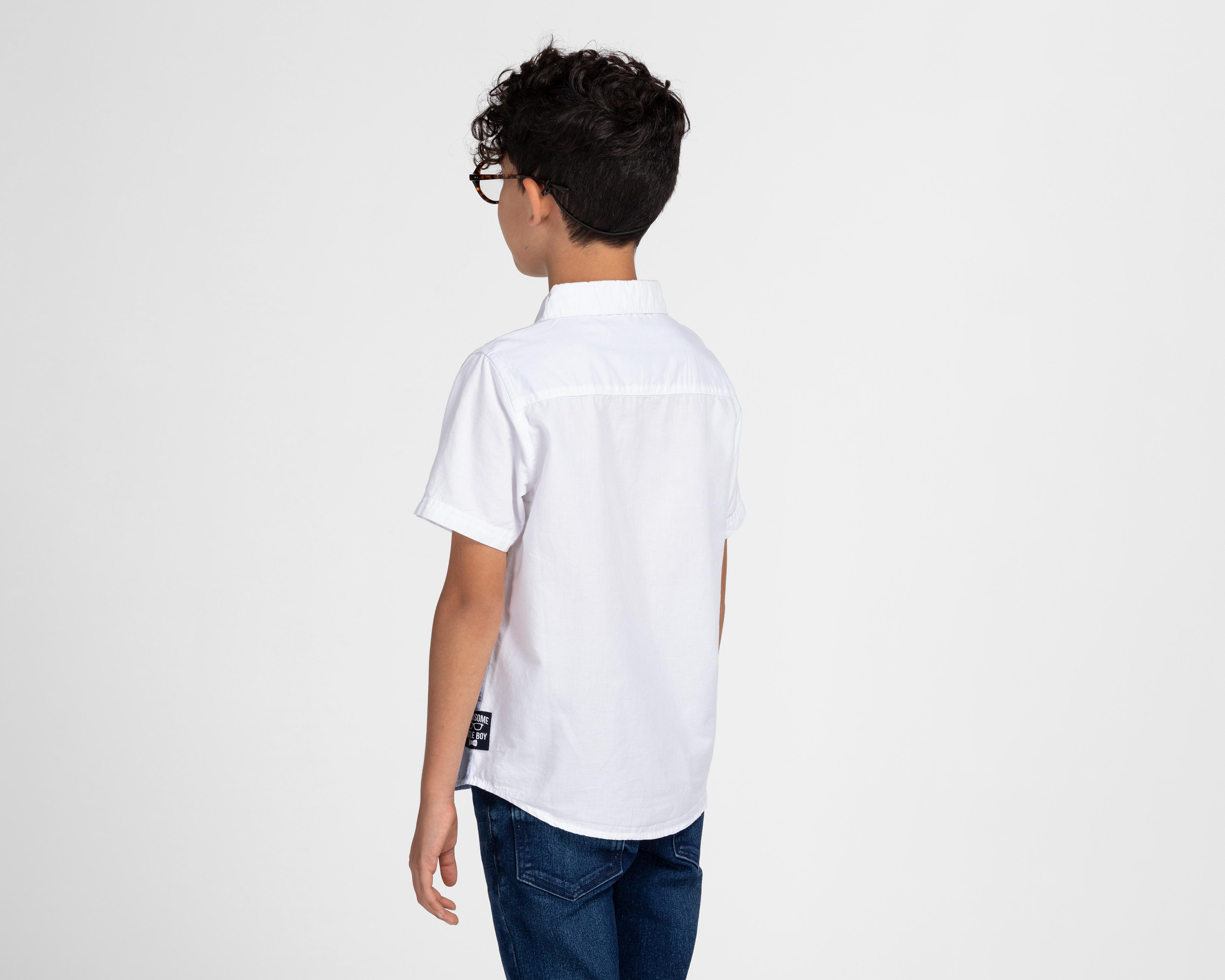 Foto 3 pulgar | Camisa Refill Manga Corta Estampada para Niño