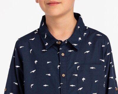 Foto 4 | Camisa Refill Manga Larga de Tiburones para Niño