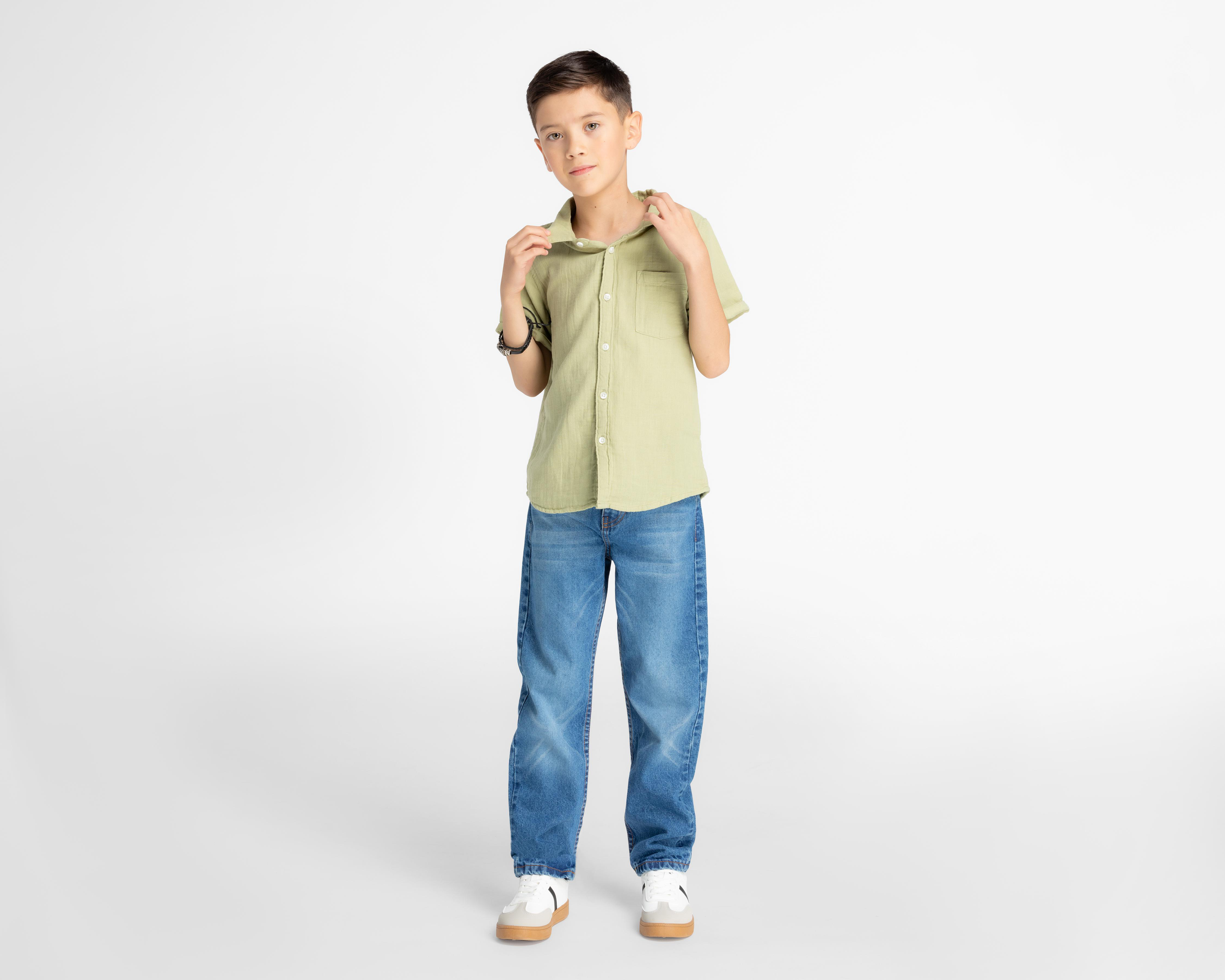 Foto 4 pulgar | Camisa Refill Manga Corta para Niño