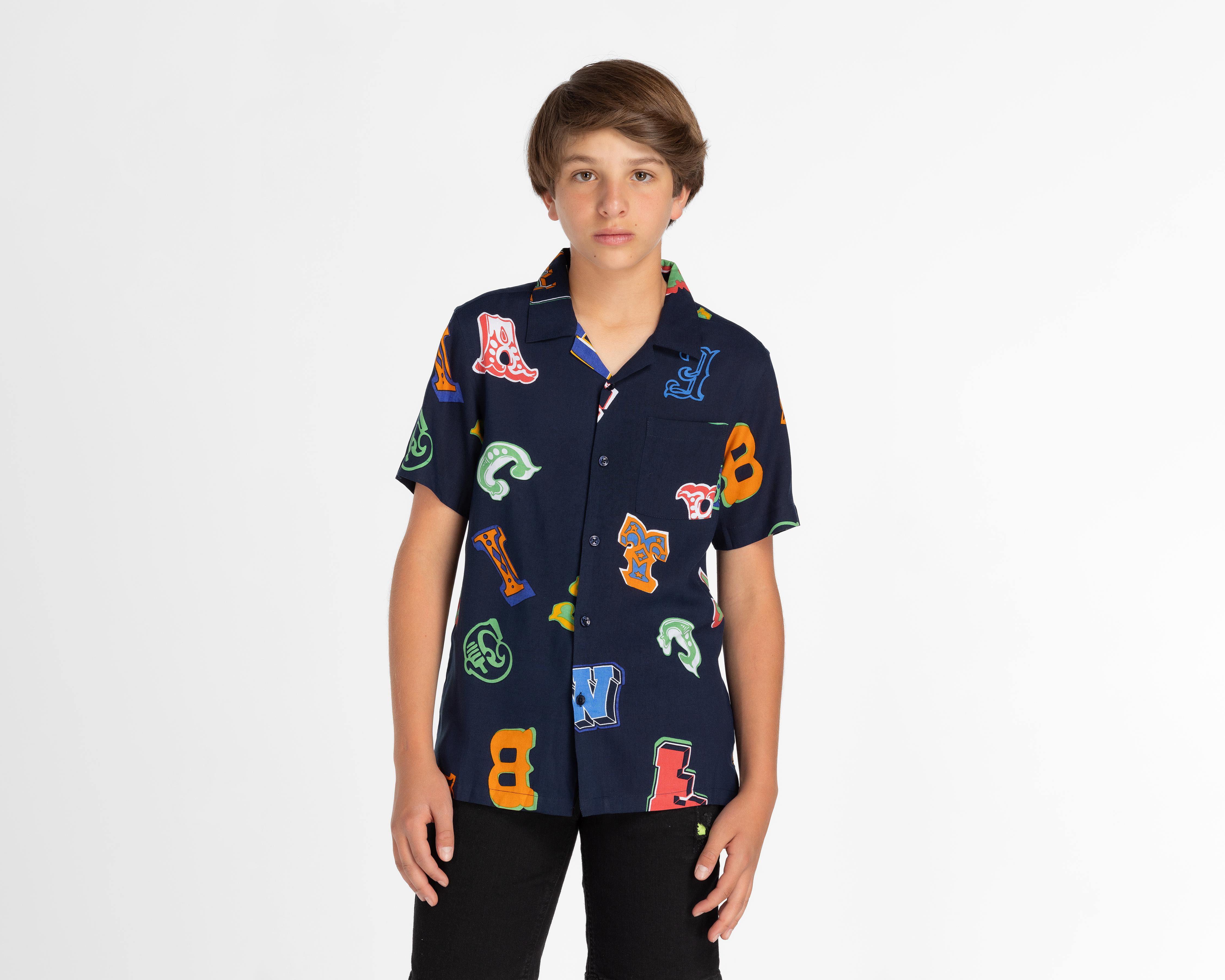 Camisa Neo*City Manga Corta Estampada Juvenil