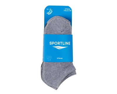 Foto 3 | Calcetas Deportivas Sportline Cool Tek para Niño 6 Pares