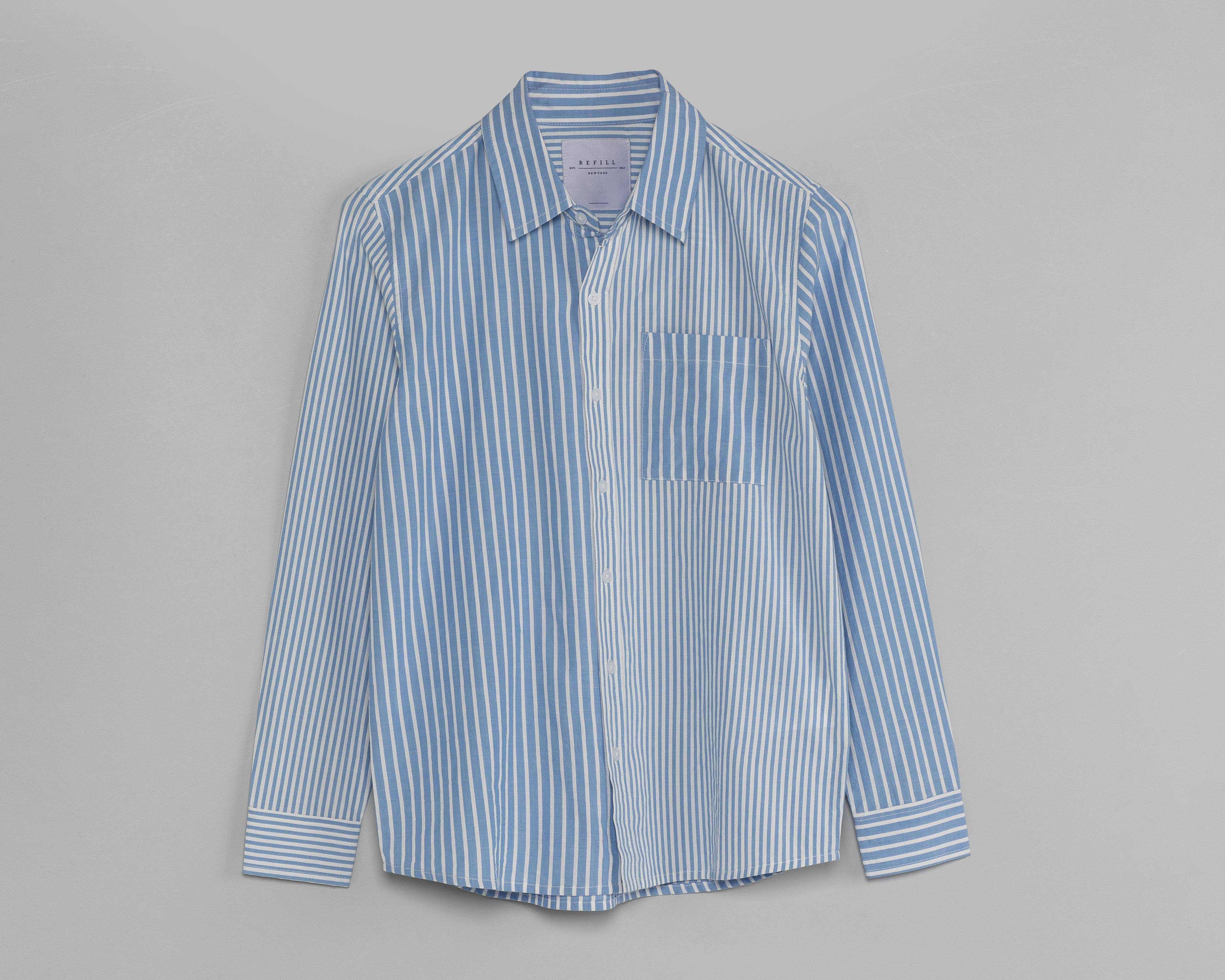 Camisa Refill Manga Larga de Rayas Juvenil