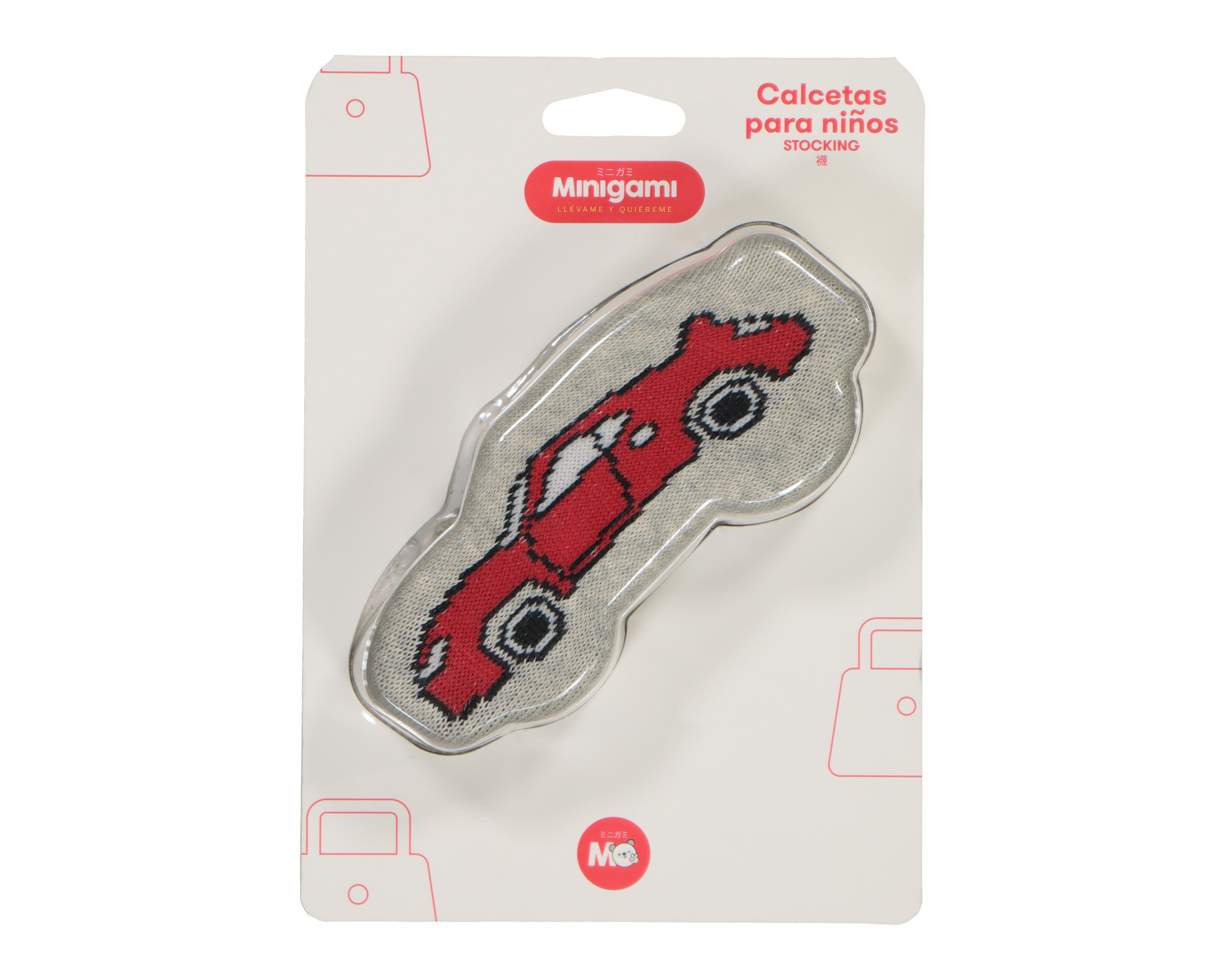 Calcetines Largos Minigami Auto para Niño 1 Par $29