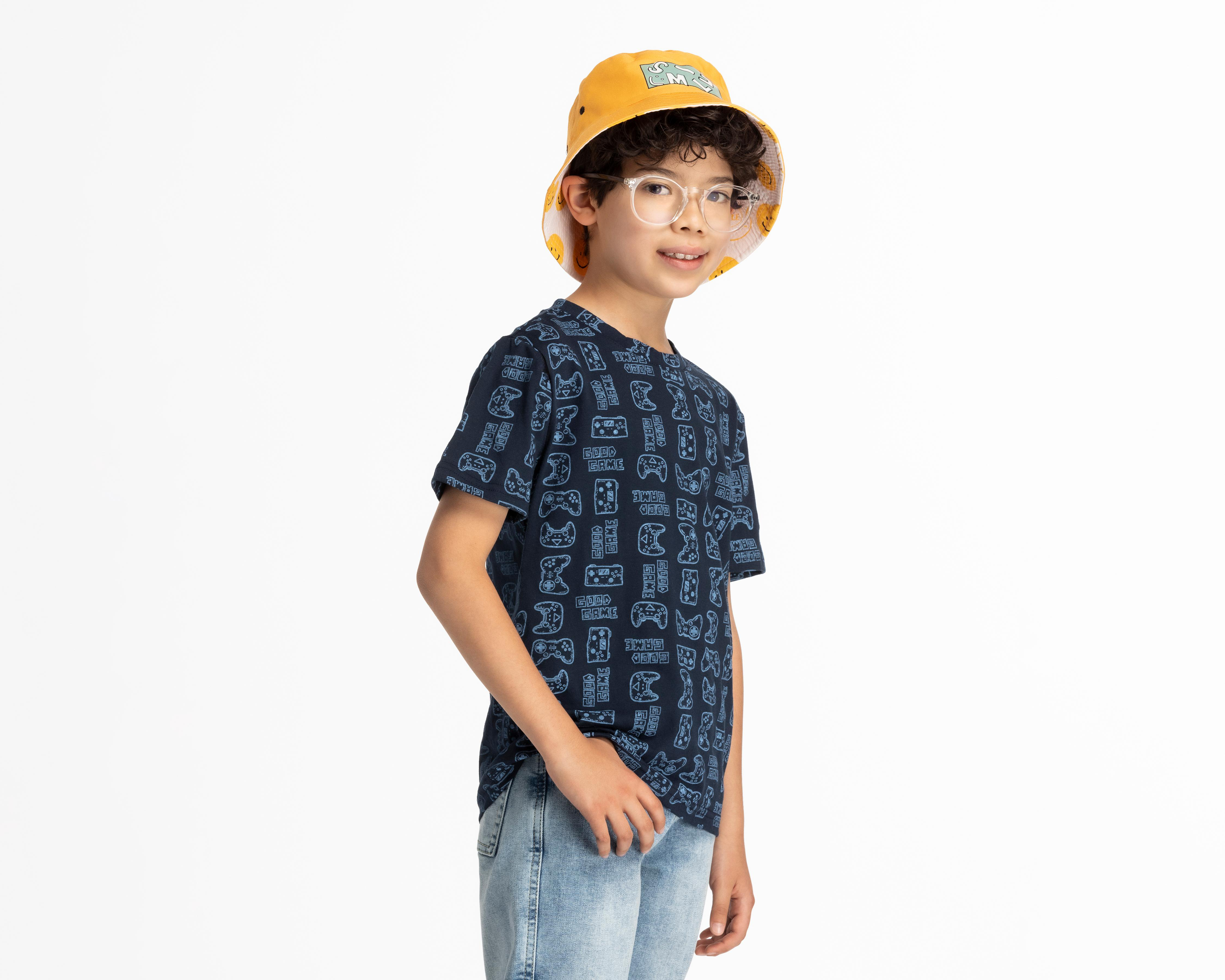 Playera Neo*City Manga Corta Estampada para Niño