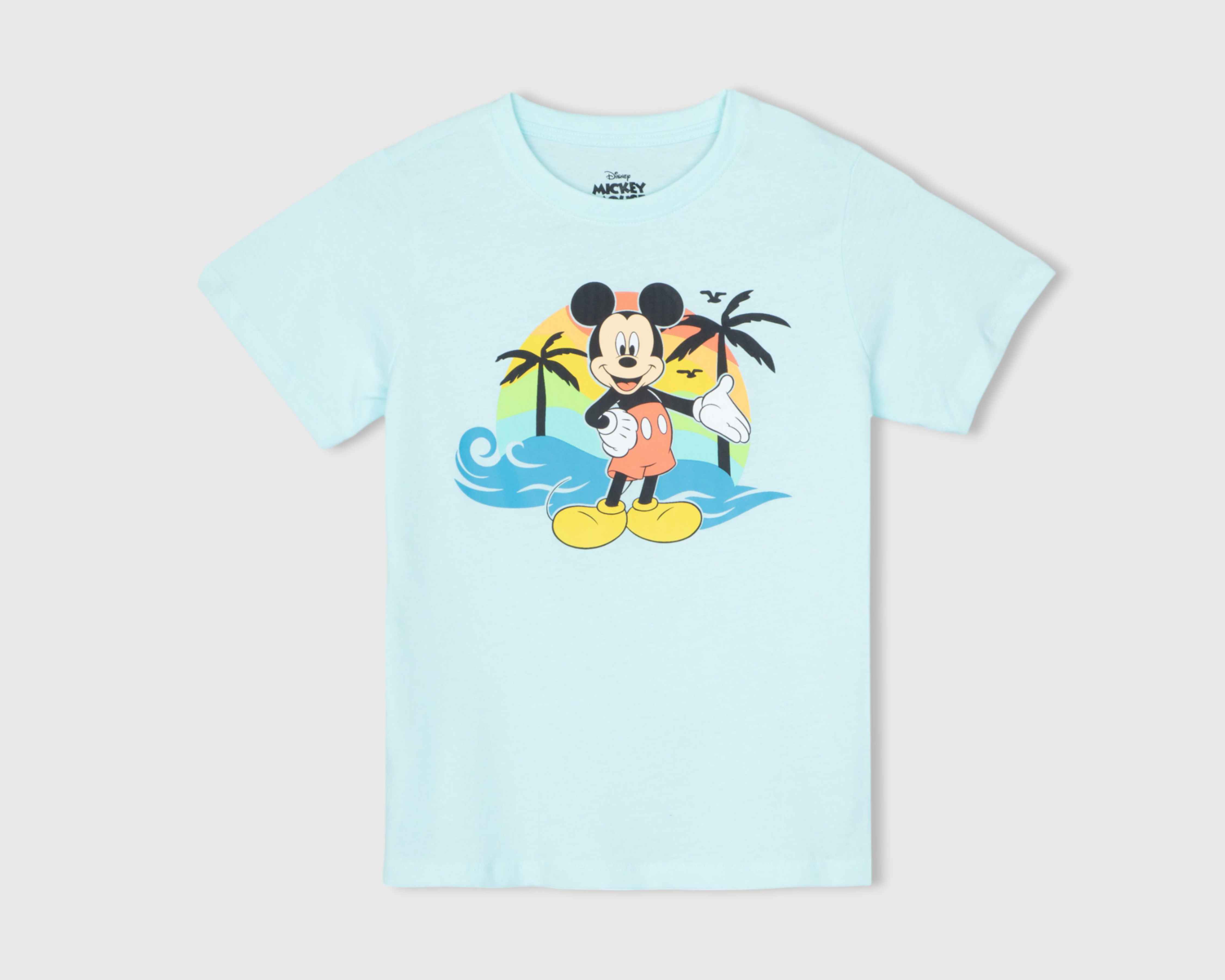 Foto 2 pulgar | Playera Disney Mickey Mouse Manga Corta para Niño