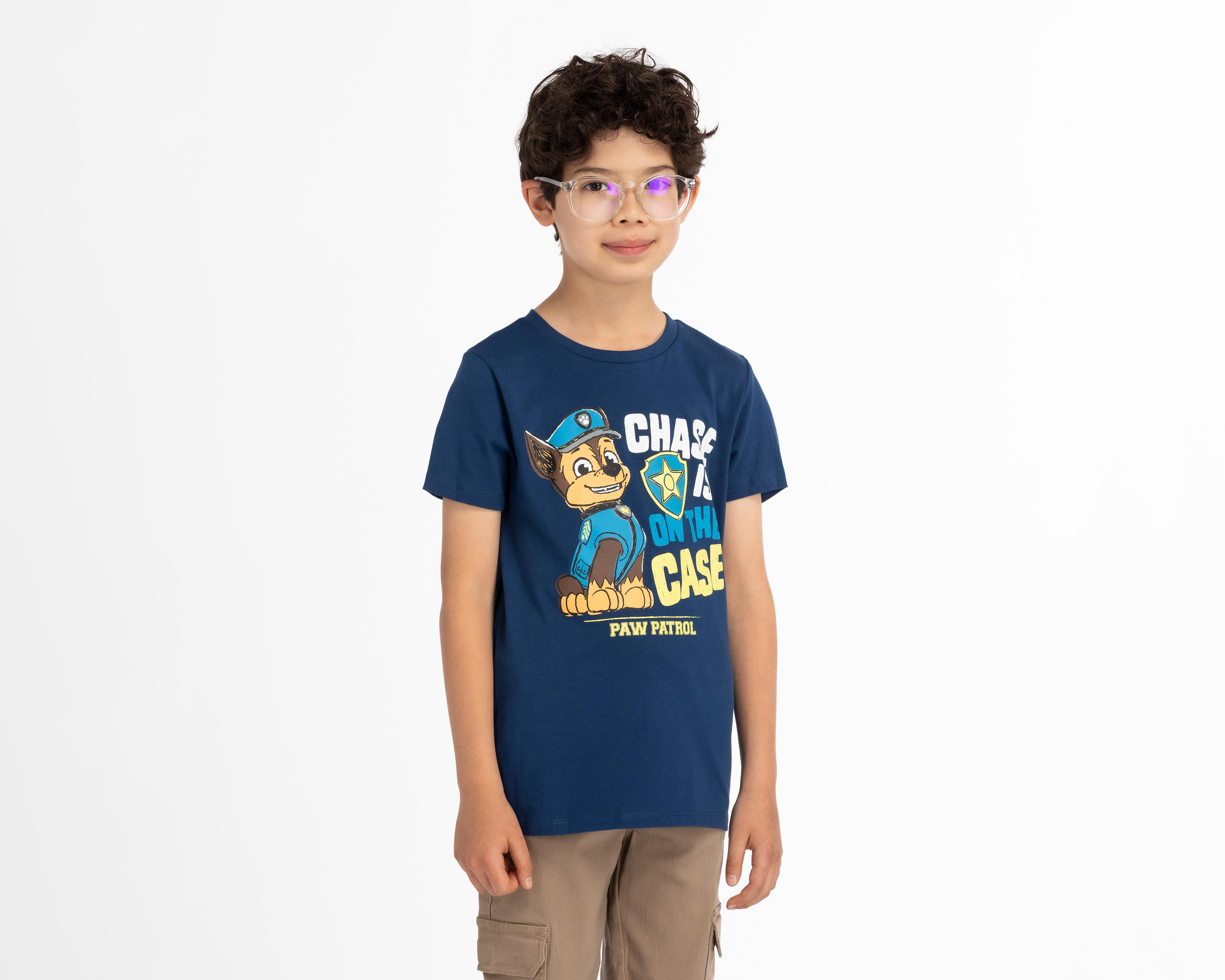 Playera Paw Patrol Manga Corta Estampada para Niño
