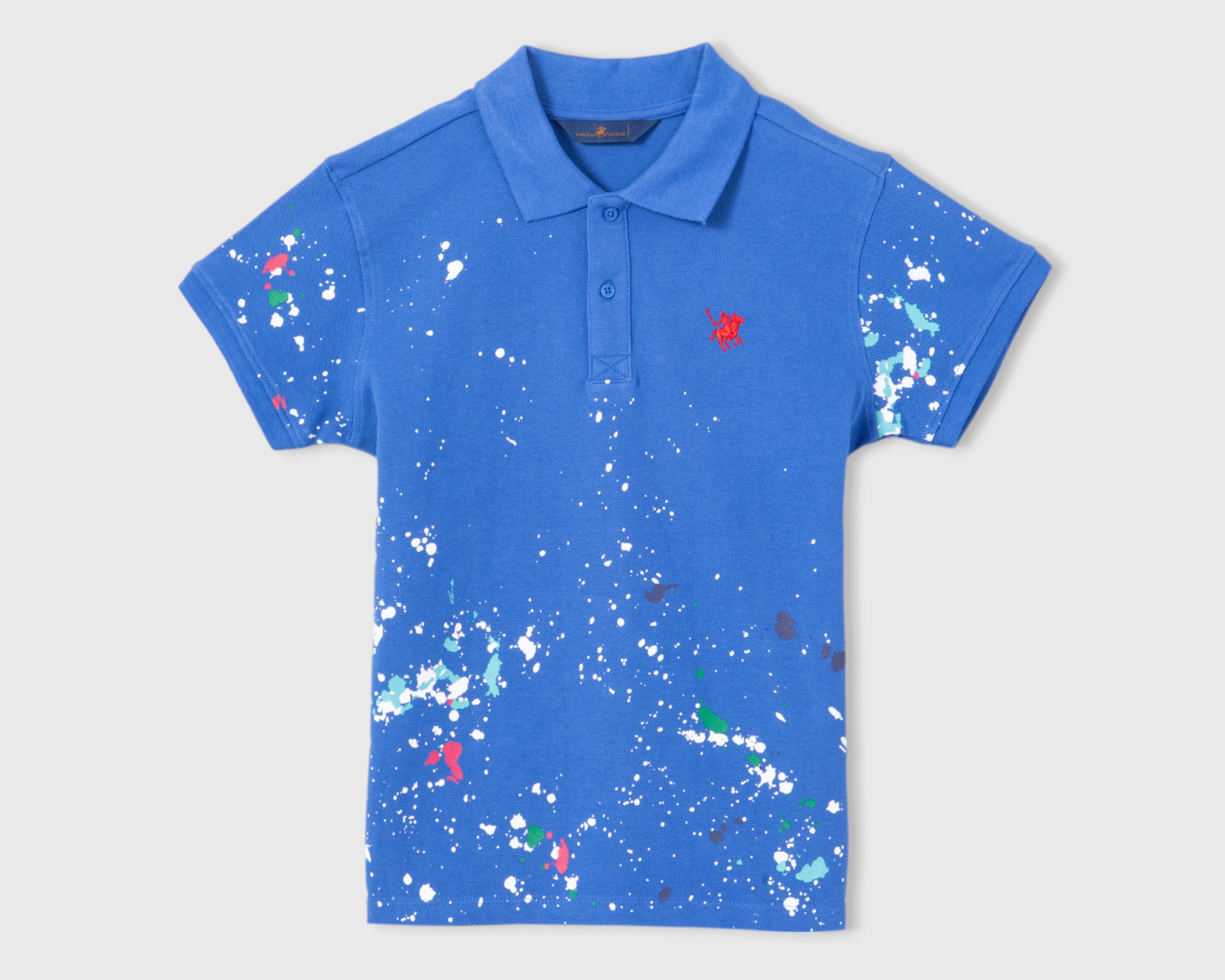 Foto 1 | Playera York Team Polo Club Manga Corta Estampada para Niño