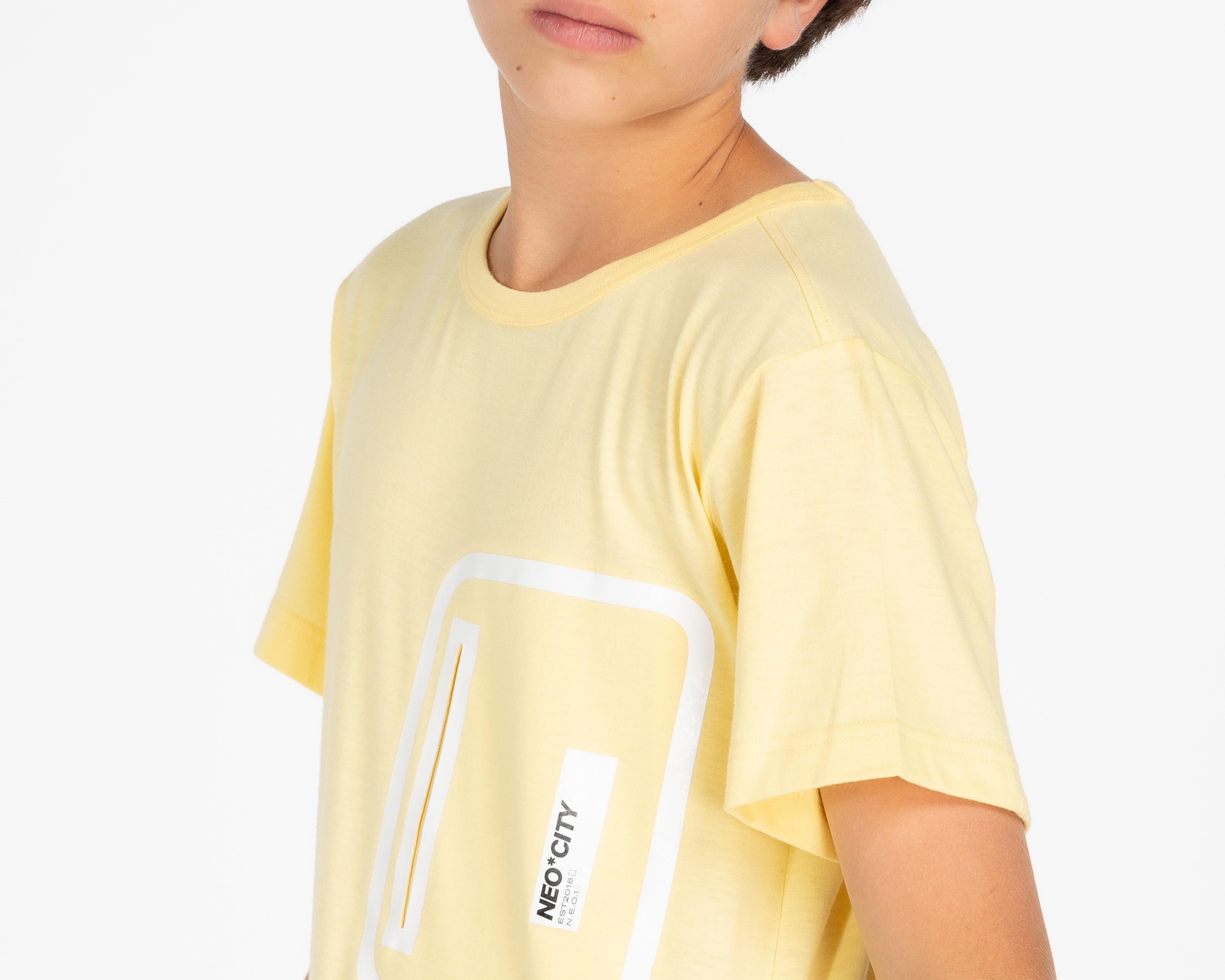 Foto 4 | Playera Neo*City Manga Corta Estampada Juvenil