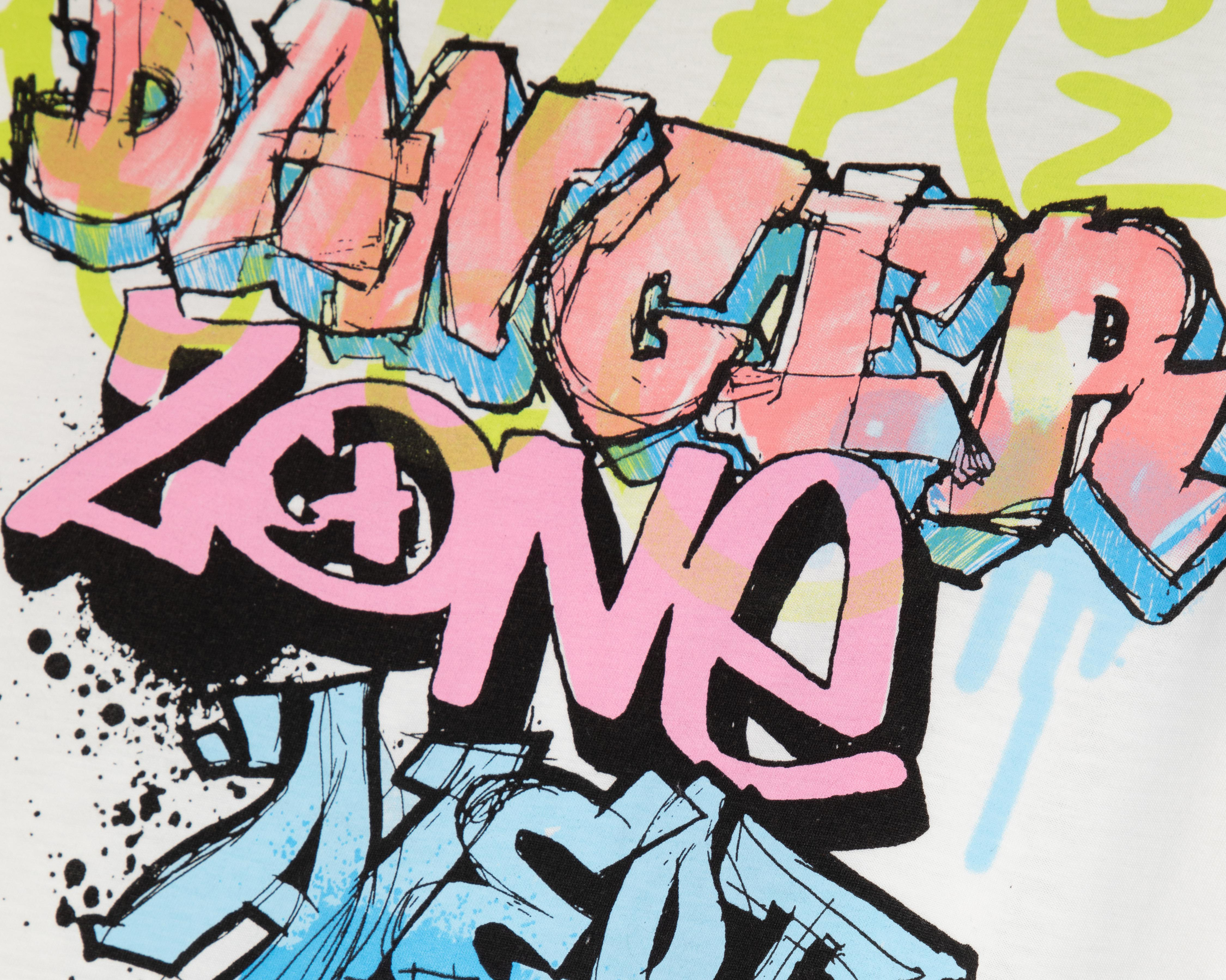 Foto 4 pulgar | Playera Neo*City Manga Corta con Estampado Juvenil
