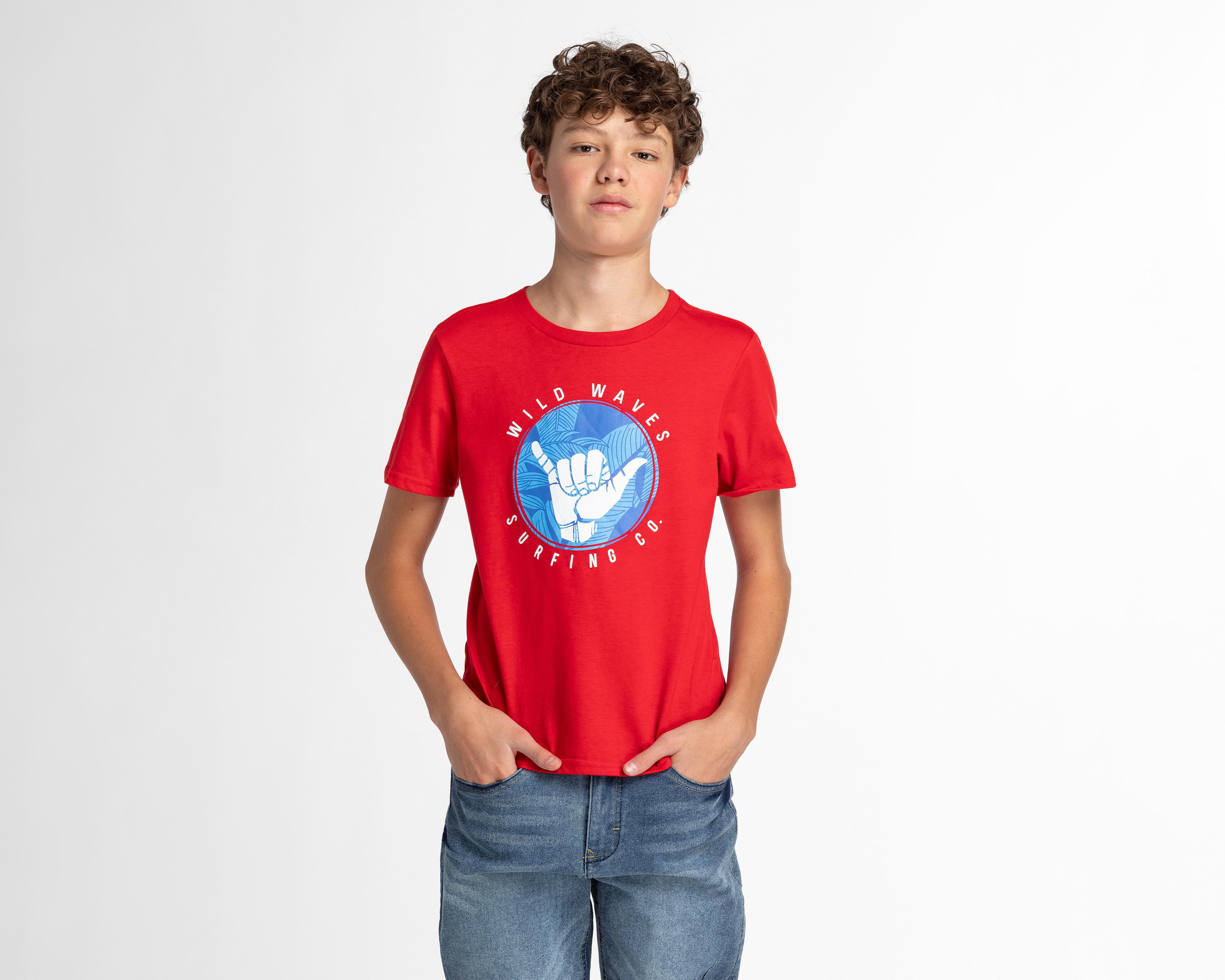 Foto 1 | Playera Neo*City Manga Corta Estampada Juvenil
