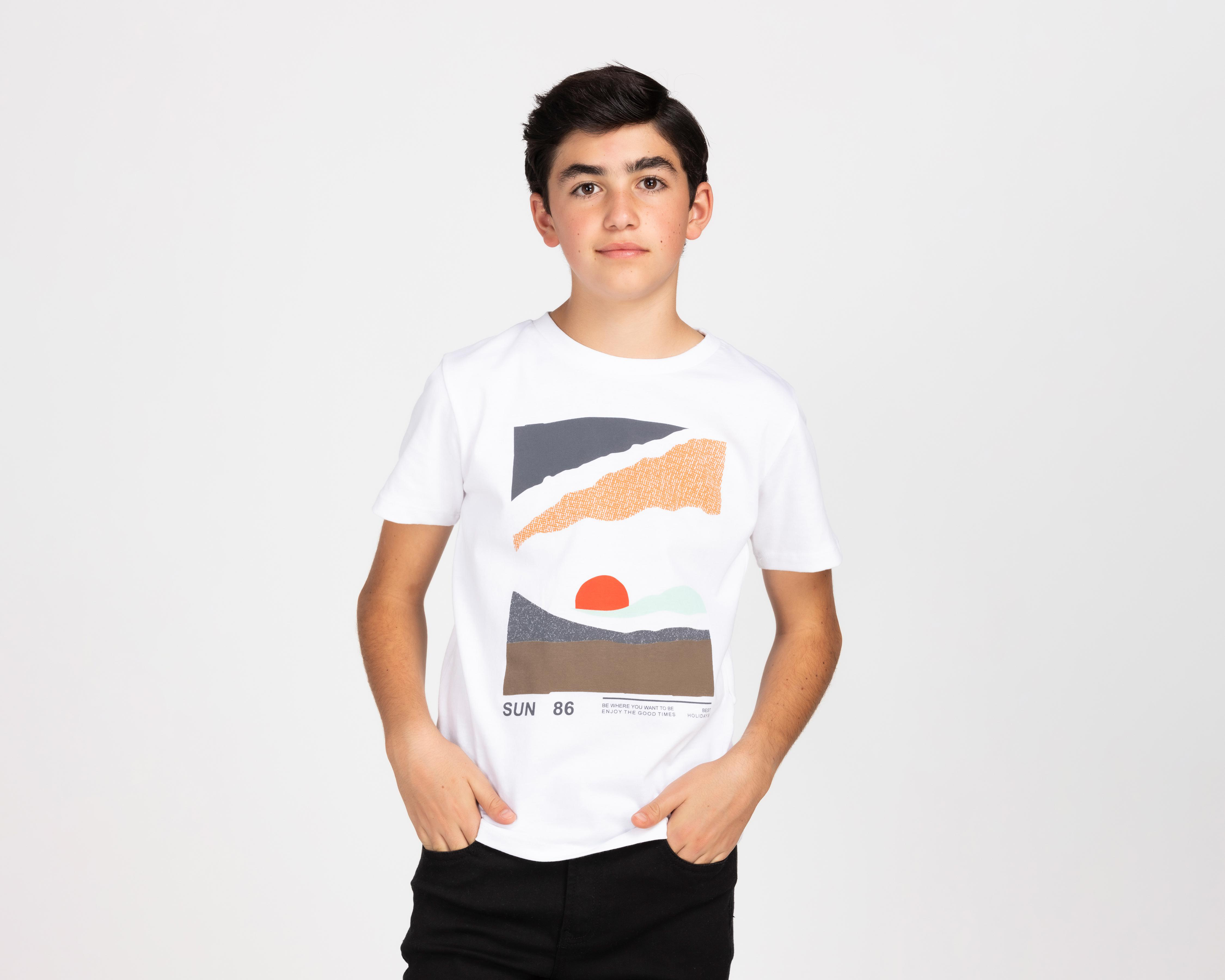 Foto 1 | Playera Refill Manga Corta Juvenil