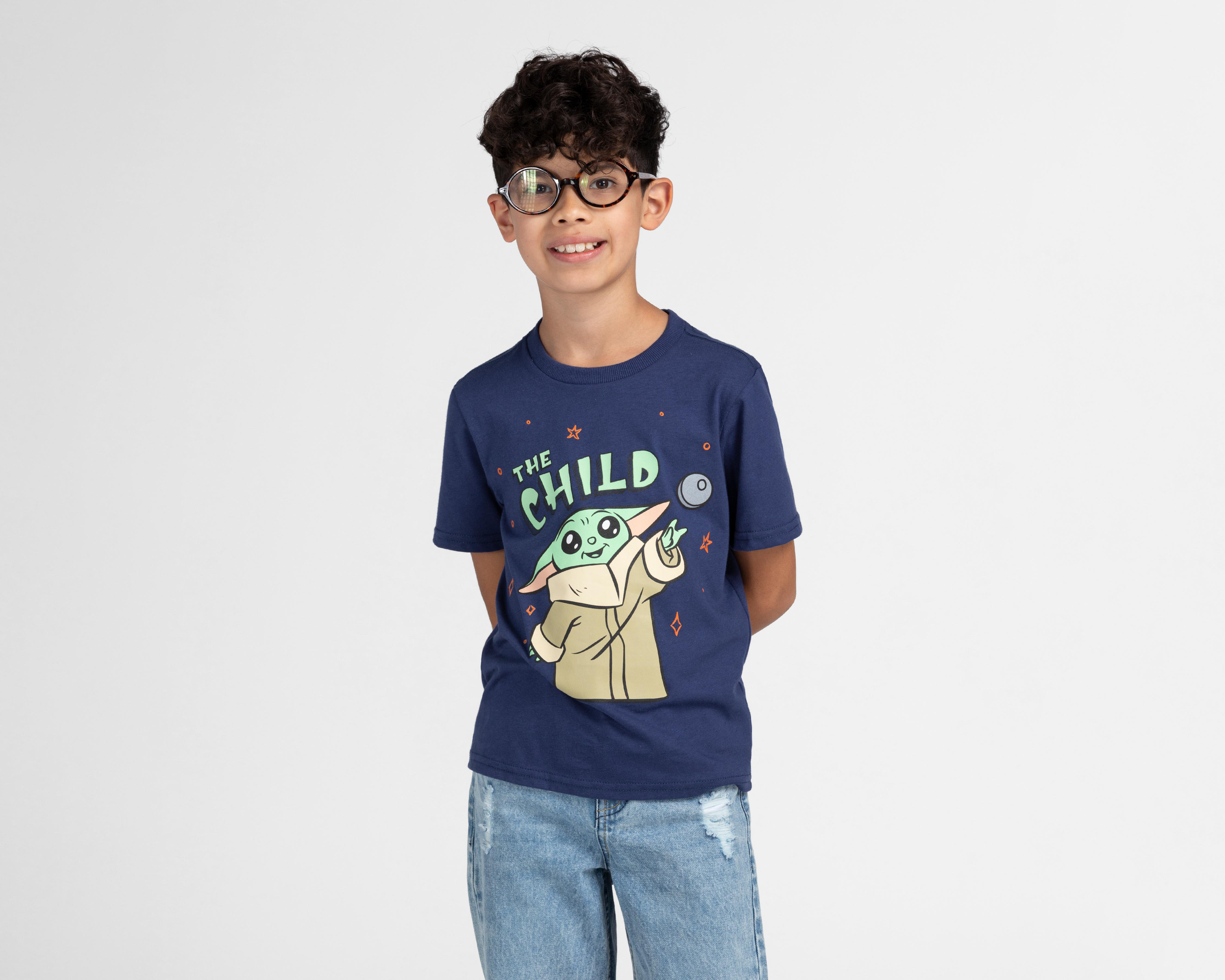 Playera Star Wars Manga Corta Estampada para Niño