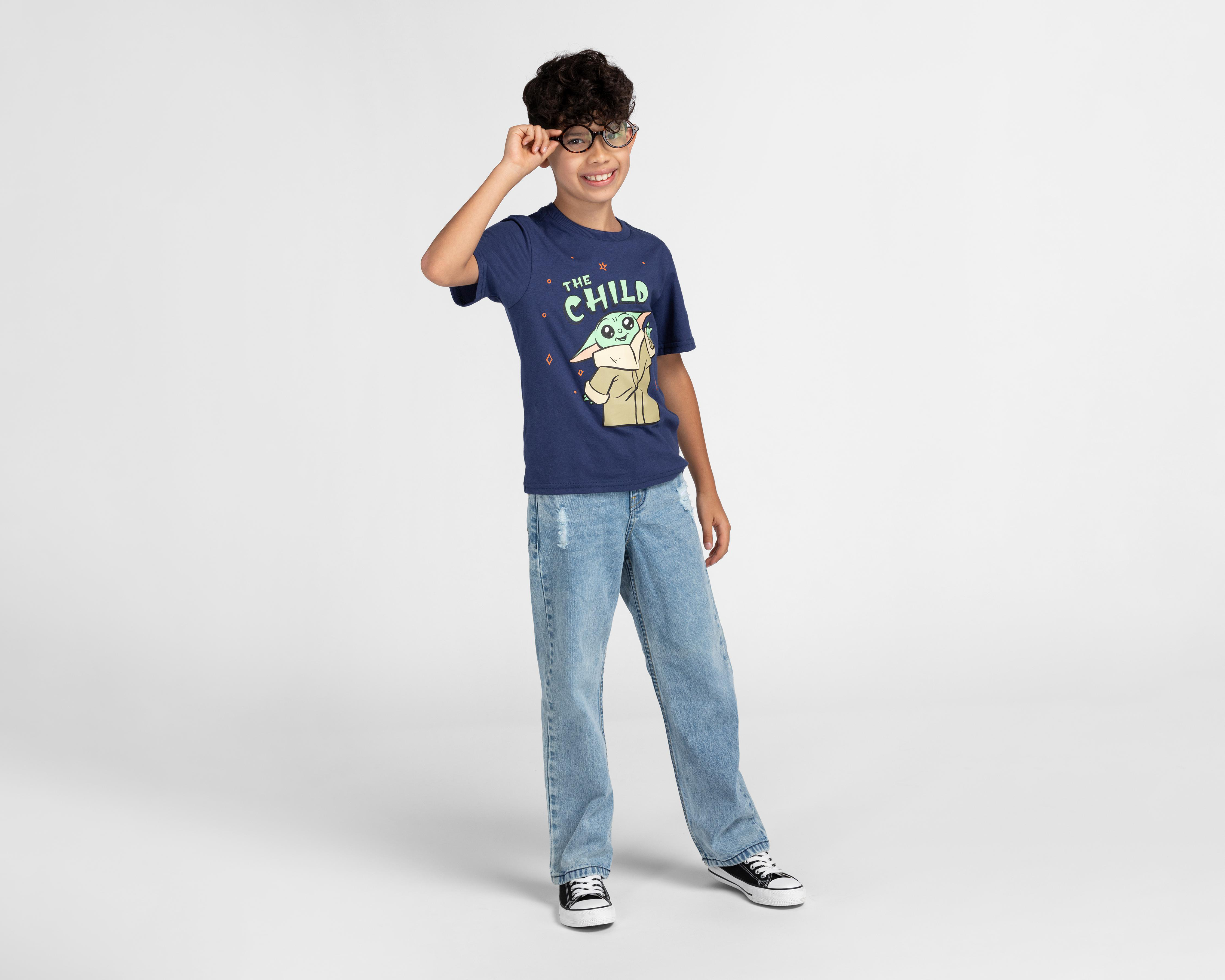 Foto 4 pulgar | Playera Star Wars Manga Corta Estampada para Niño