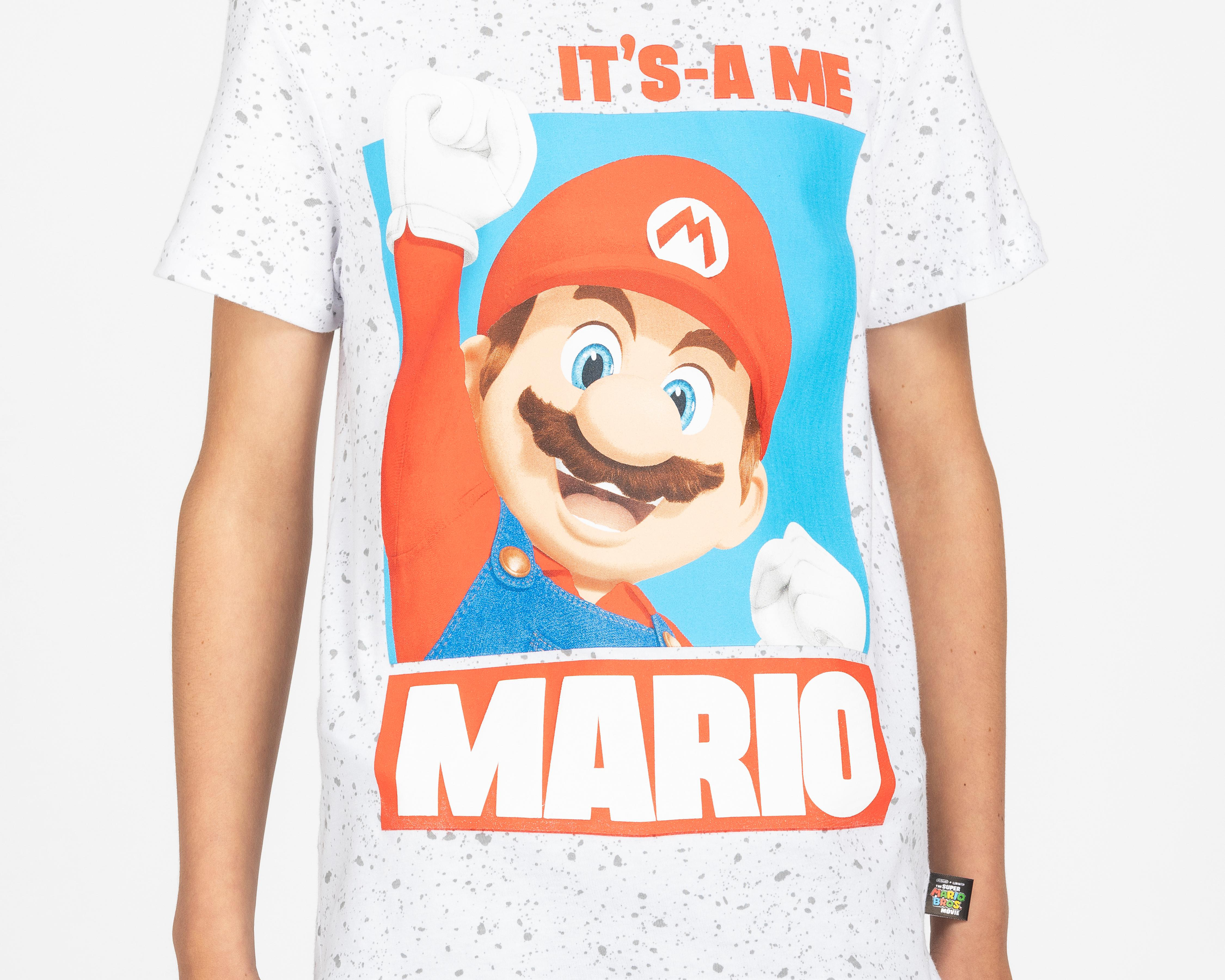 Foto 4 pulgar | Playera Mario Bros. Estampada Juvenil