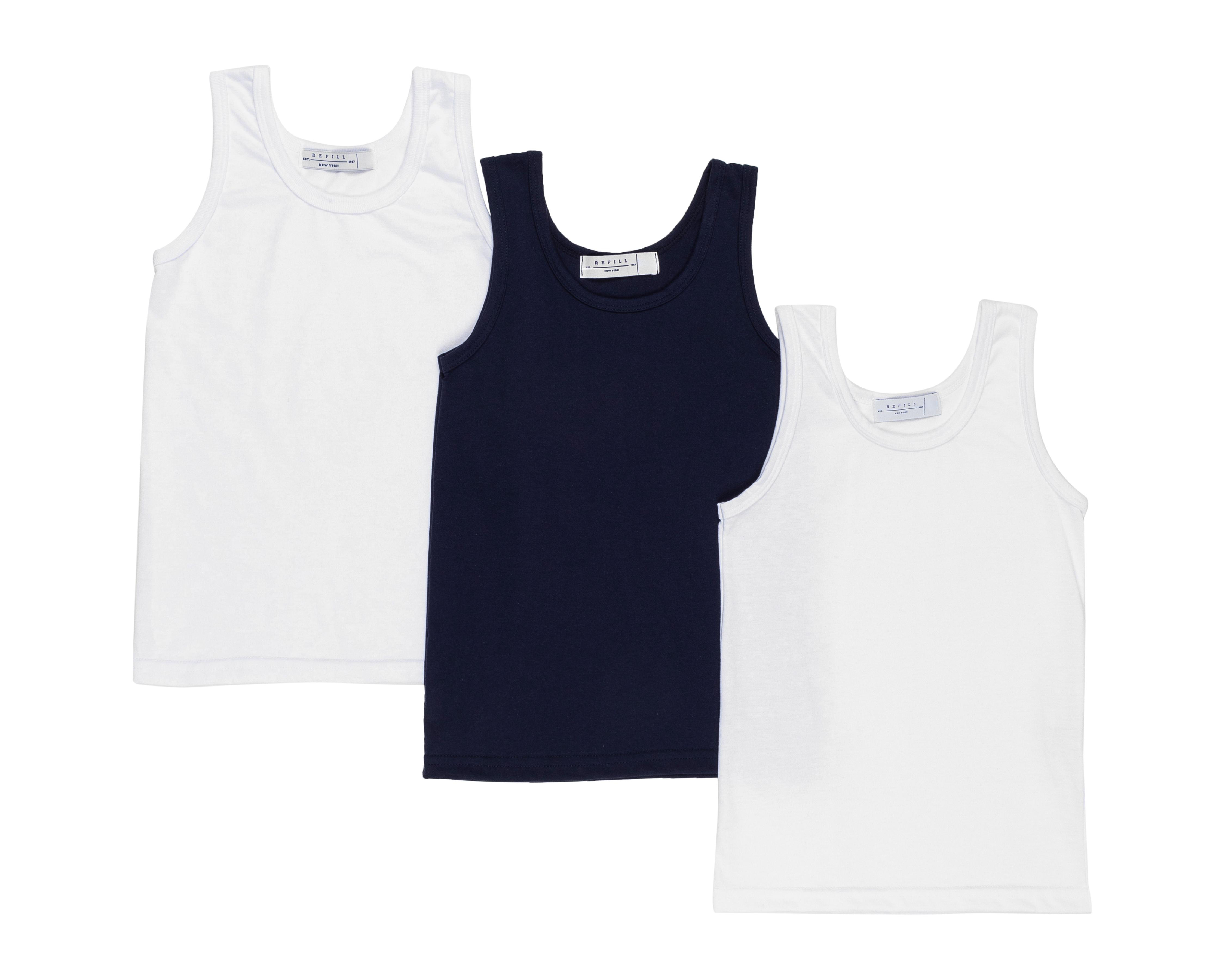 Camiseta Interior Refill para Niño 3 Piezas $139