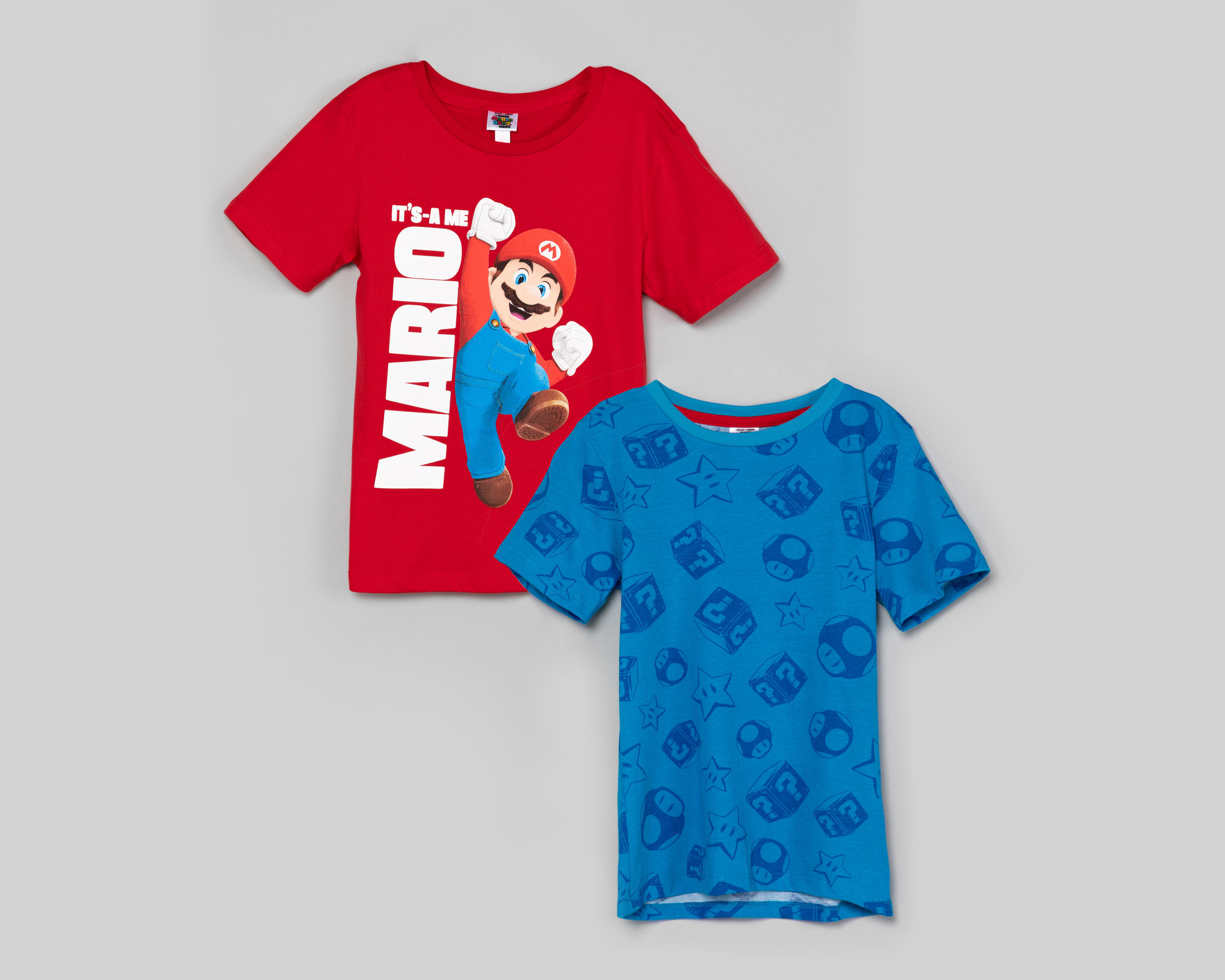 Playera Mario Bros para Niño 2 Piezas