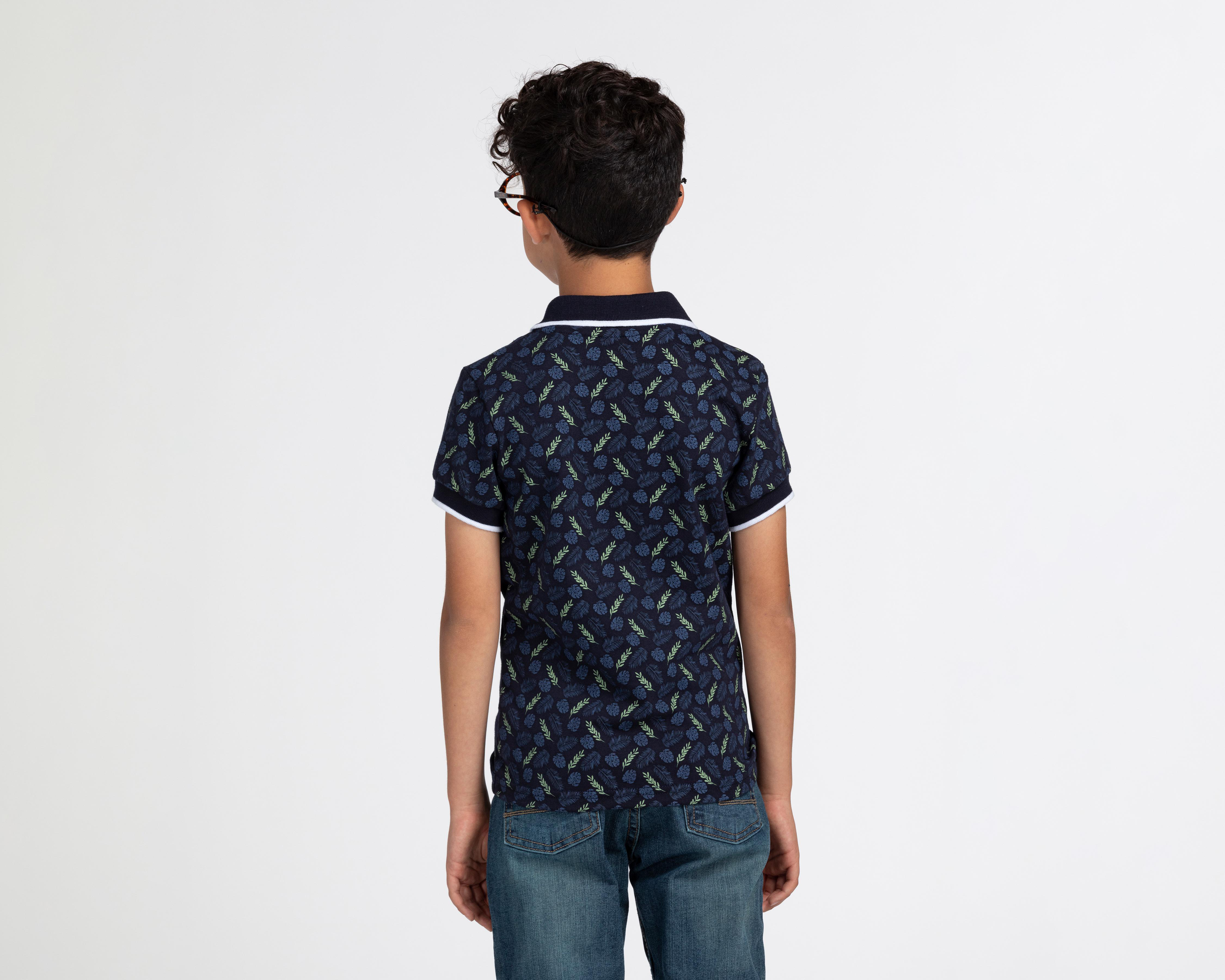 Foto 4 pulgar | Playera Refill Manga Corta Estampada para Niño