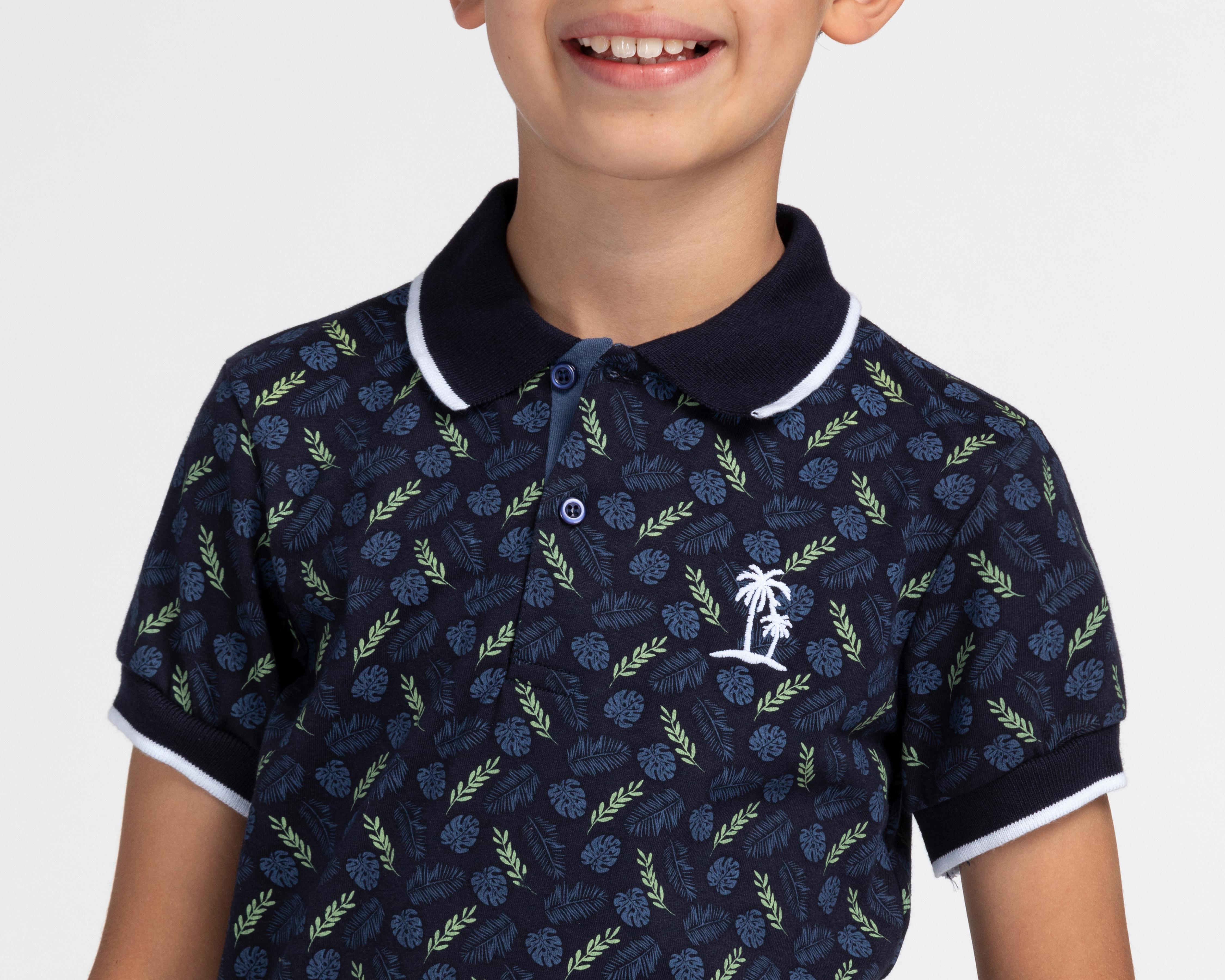 Foto 5 pulgar | Playera Refill Manga Corta Estampada para Niño