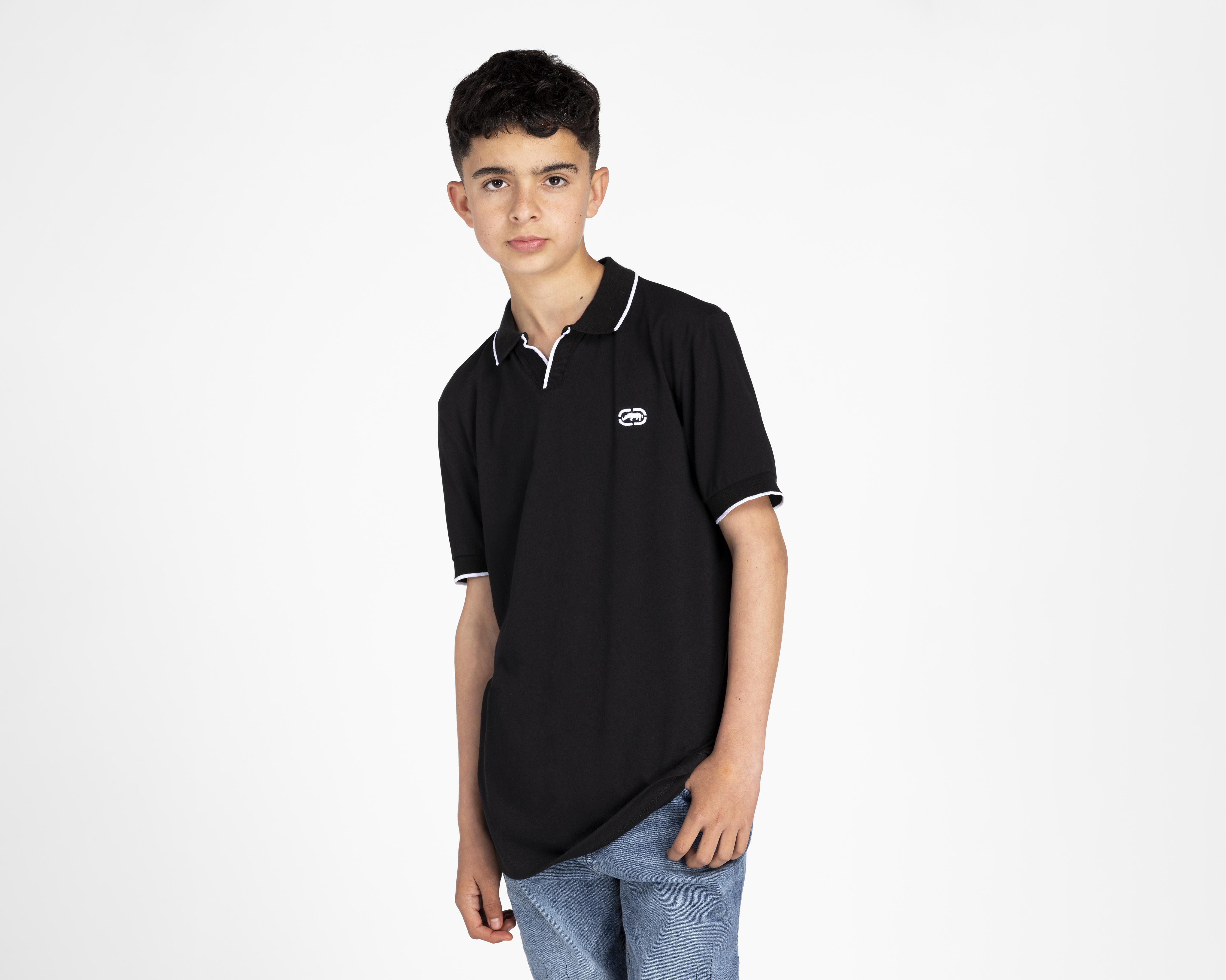 Playera Polo Eckó Unltd. Negra Juvenil $160