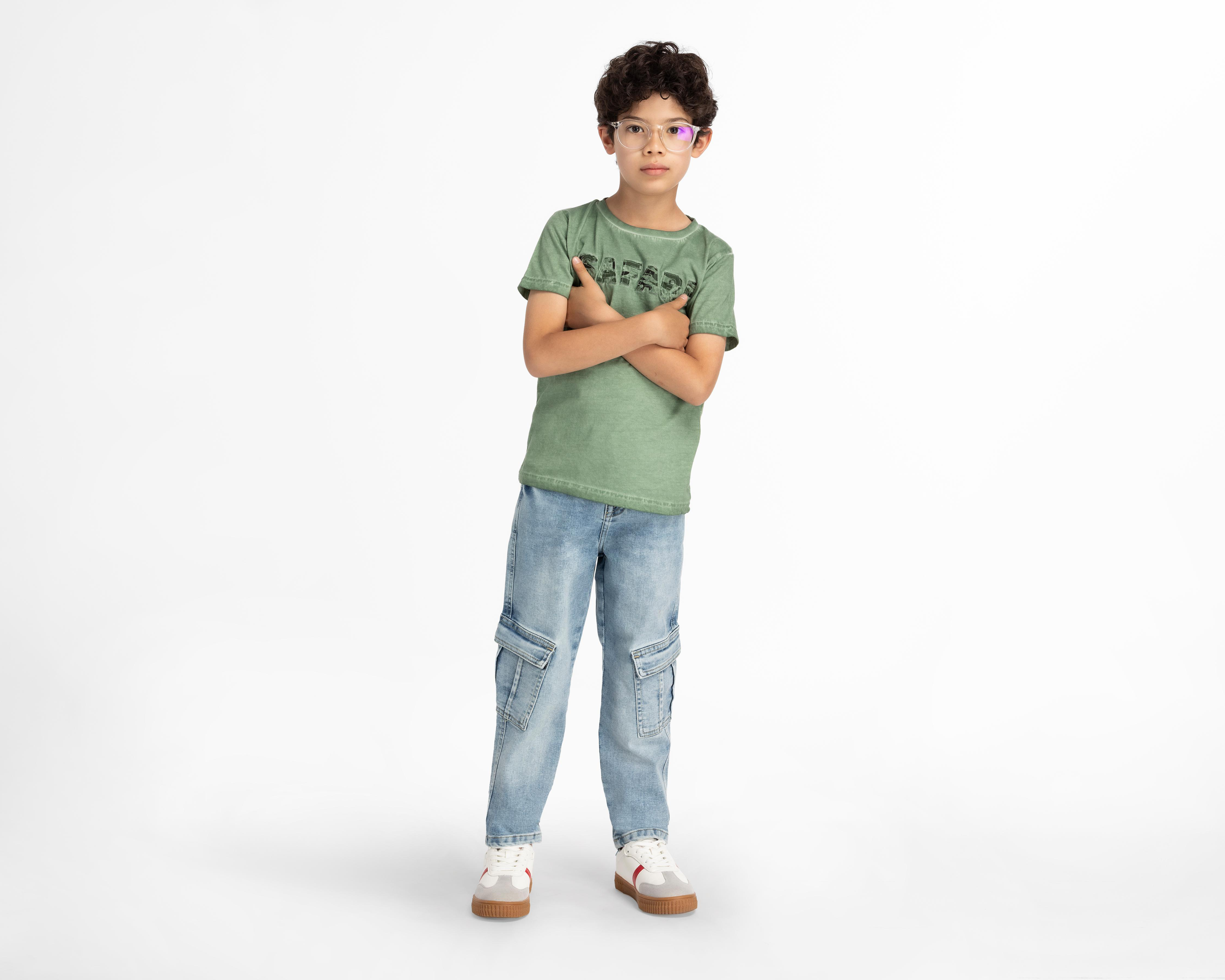 Foto 4 pulgar | Pantalón Neo*City Slim Fit para Niño