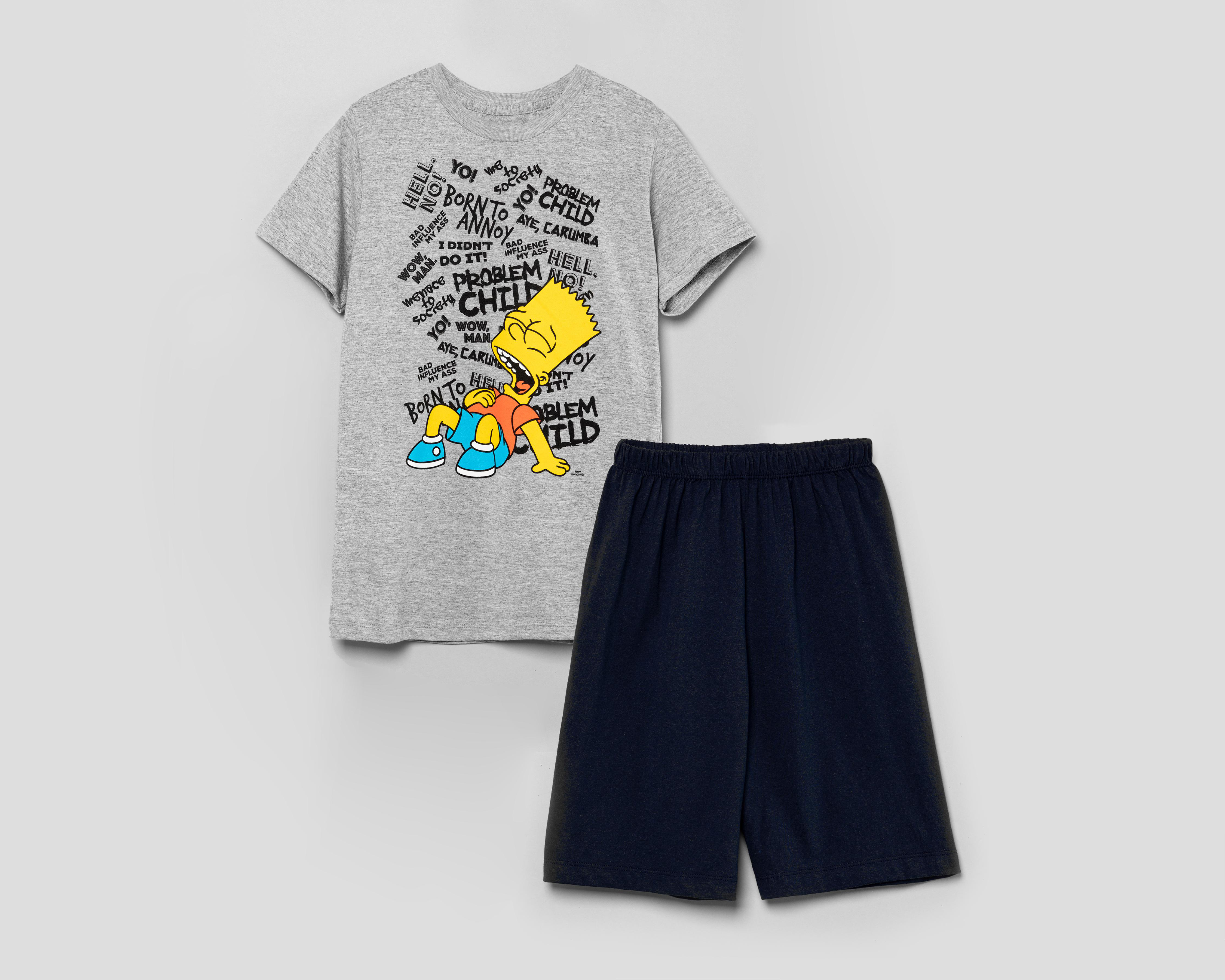 Conjunto con Short The Simpsons para Niño 2 Piezas