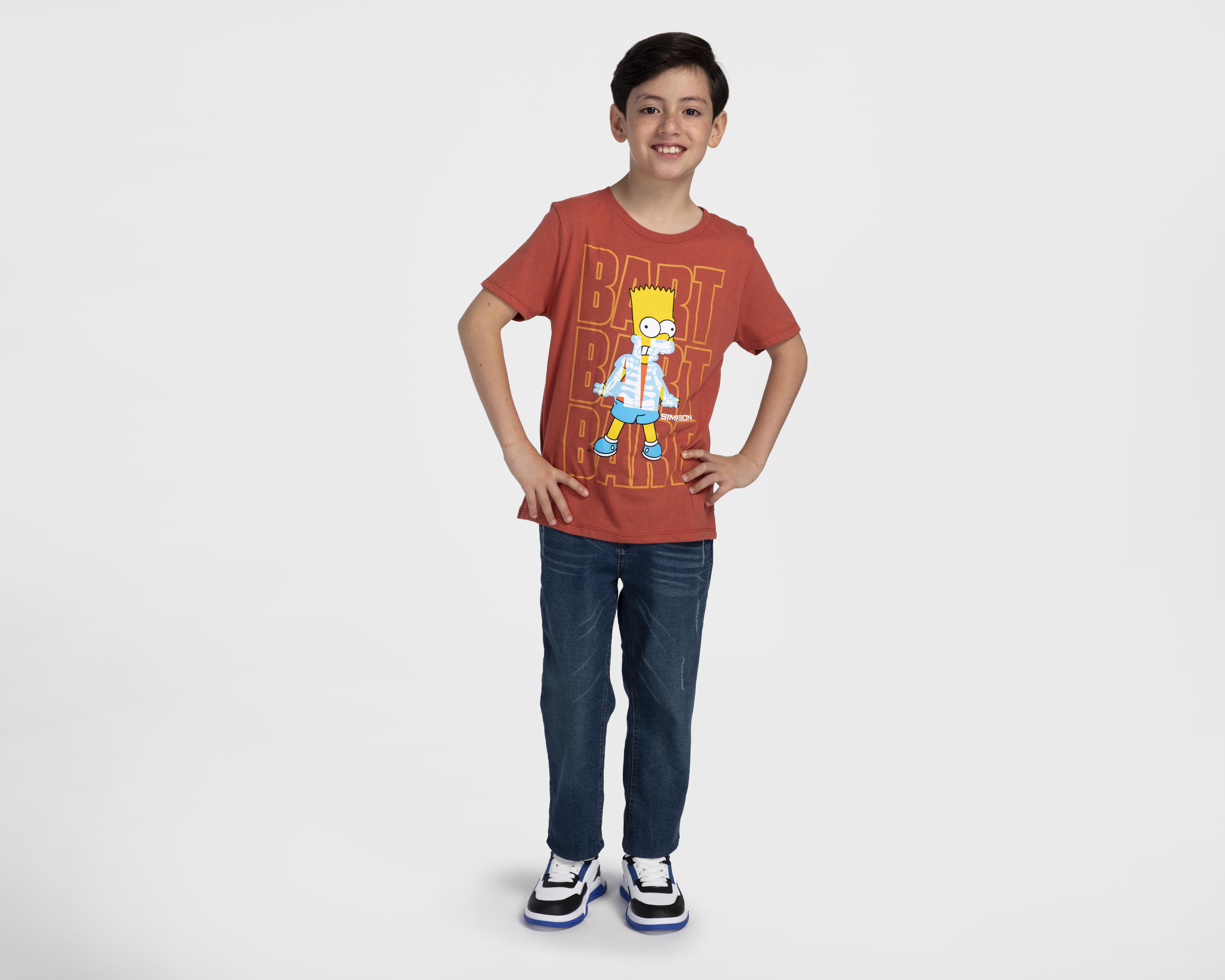 Foto 2 | Playera The Simpsons Estampada para Niño