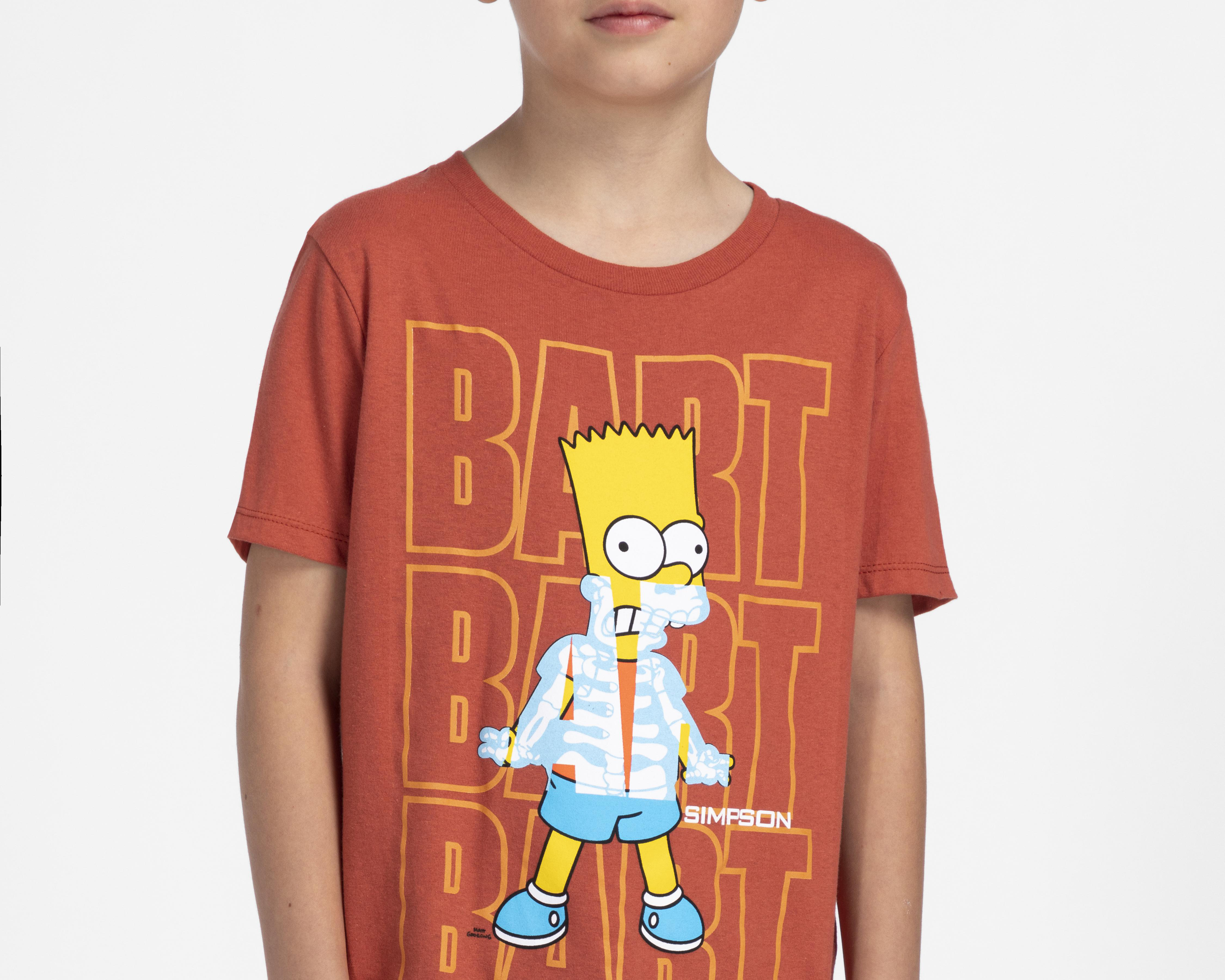 Foto 5 pulgar | Playera The Simpsons Estampada para Niño