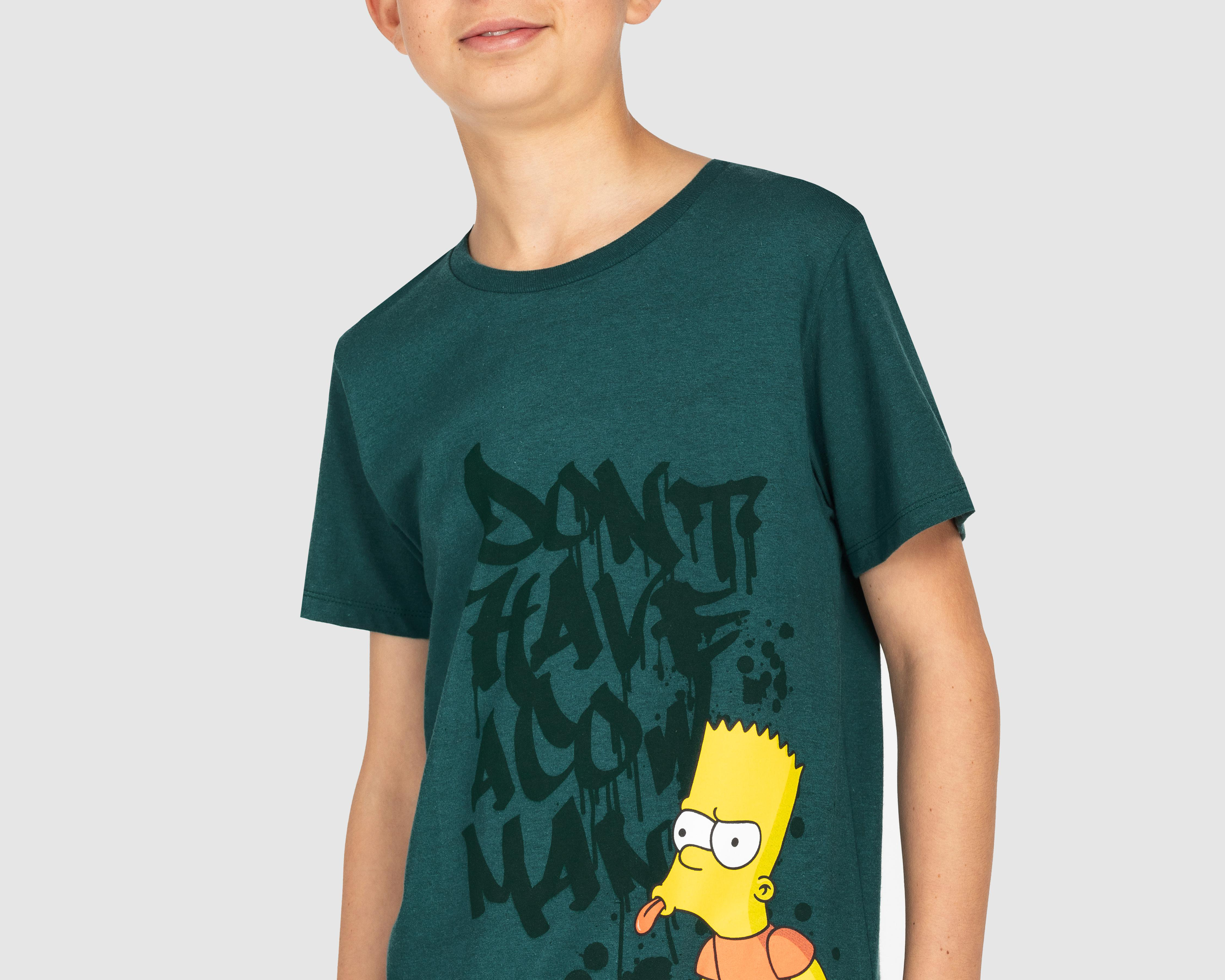 Foto 4 pulgar | Playera The Simpsons Estampada Juvenil
