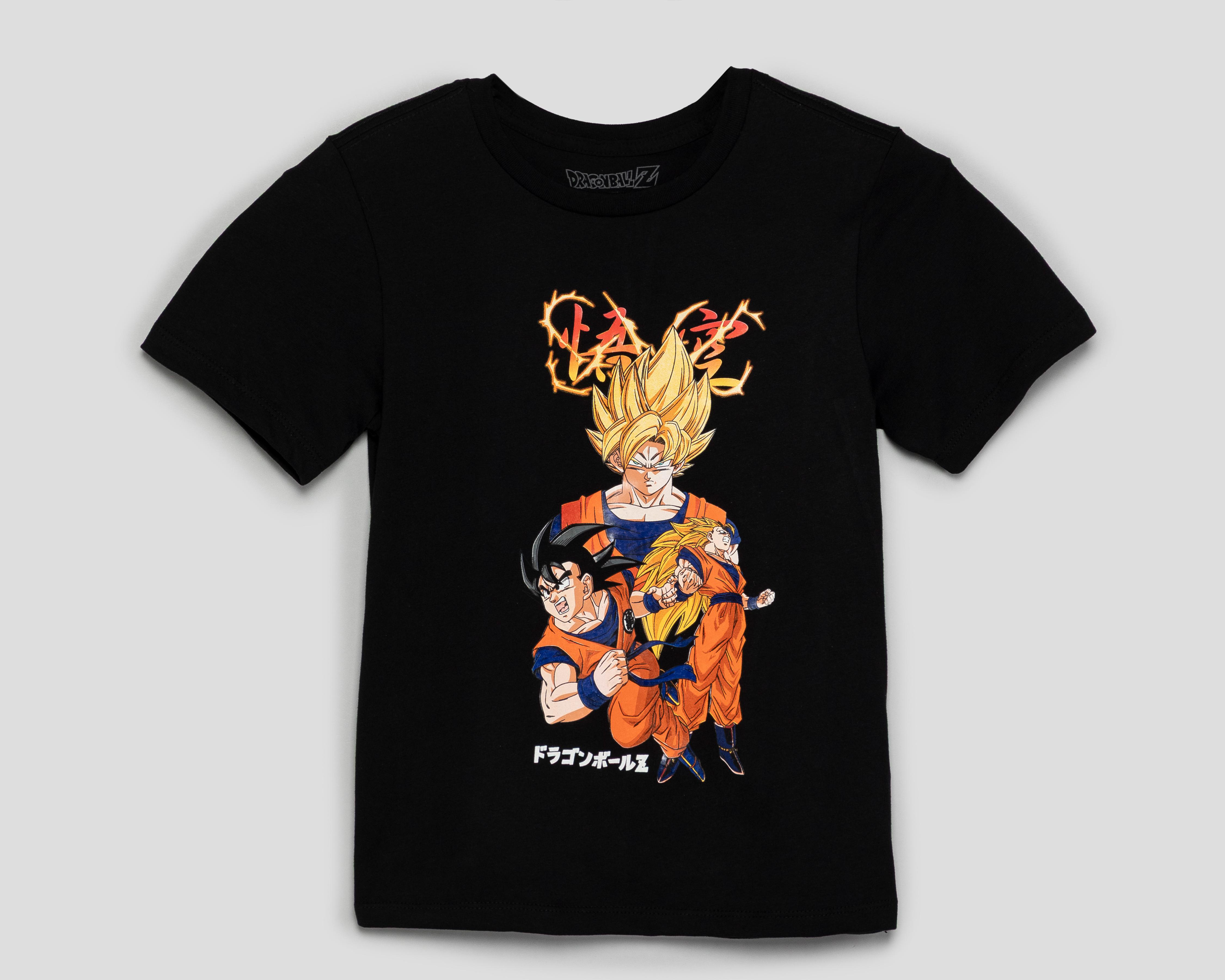 Foto 2 pulgar | Playera Dragon Ball Z Manga Corta Estampada para Niño