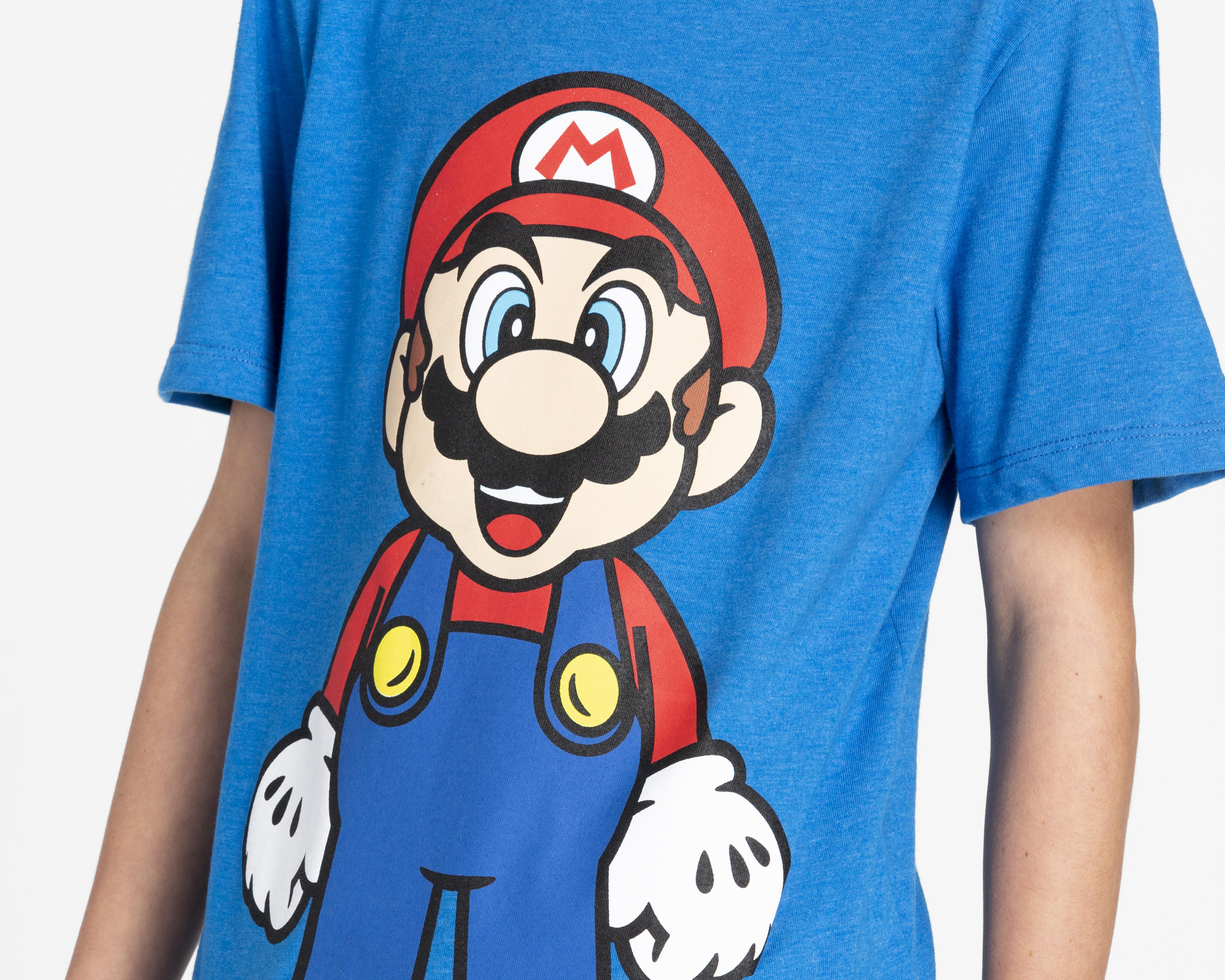 Foto 5 pulgar | Playera Mario Bros Estampada Juvenil