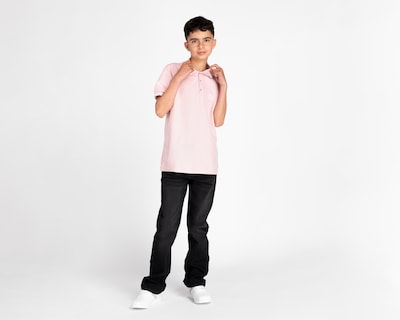 Foto 3 | Playera Polo Refill Rosa Juvenil