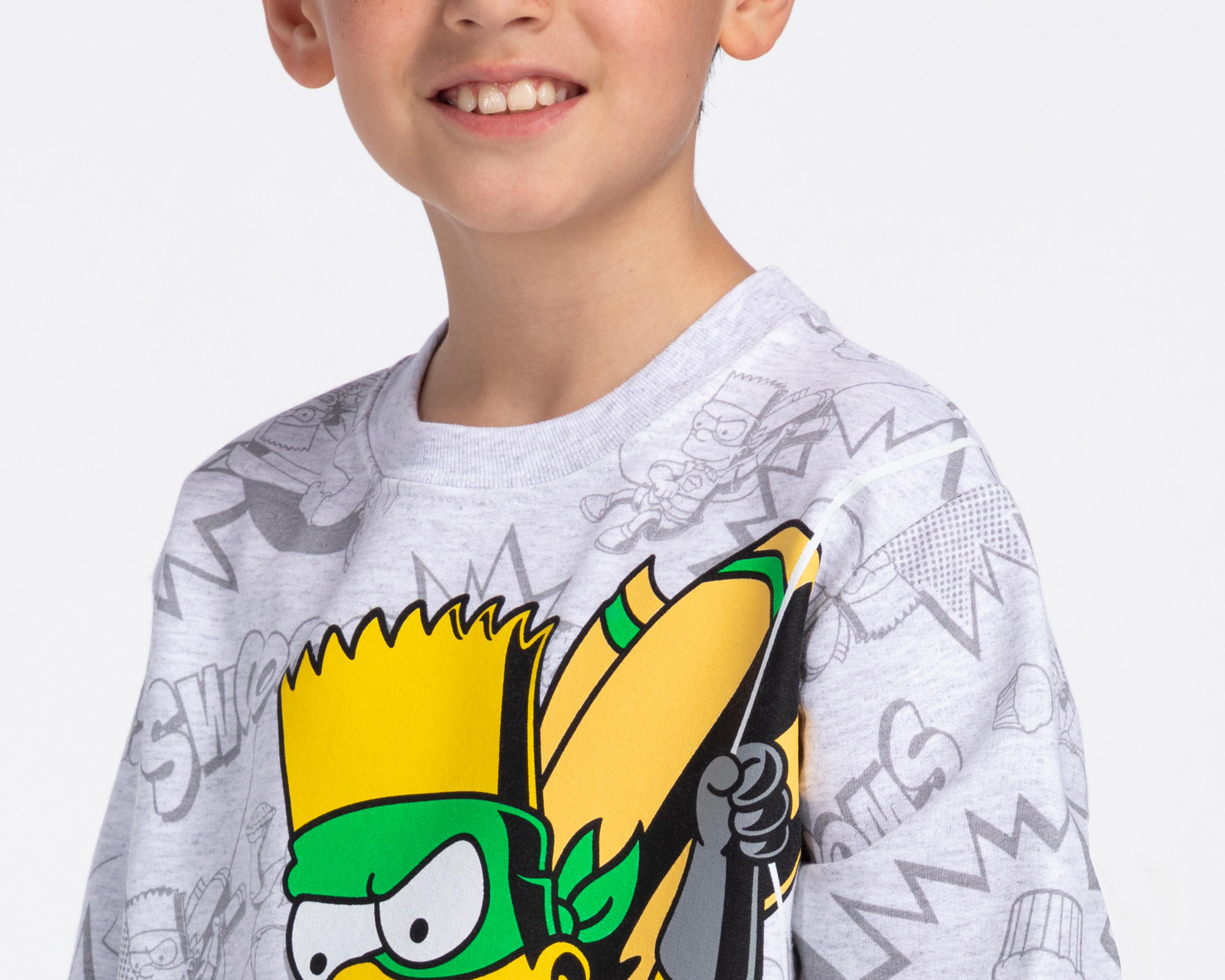 Foto 5 pulgar | Sudadera The Simpsons para Niño