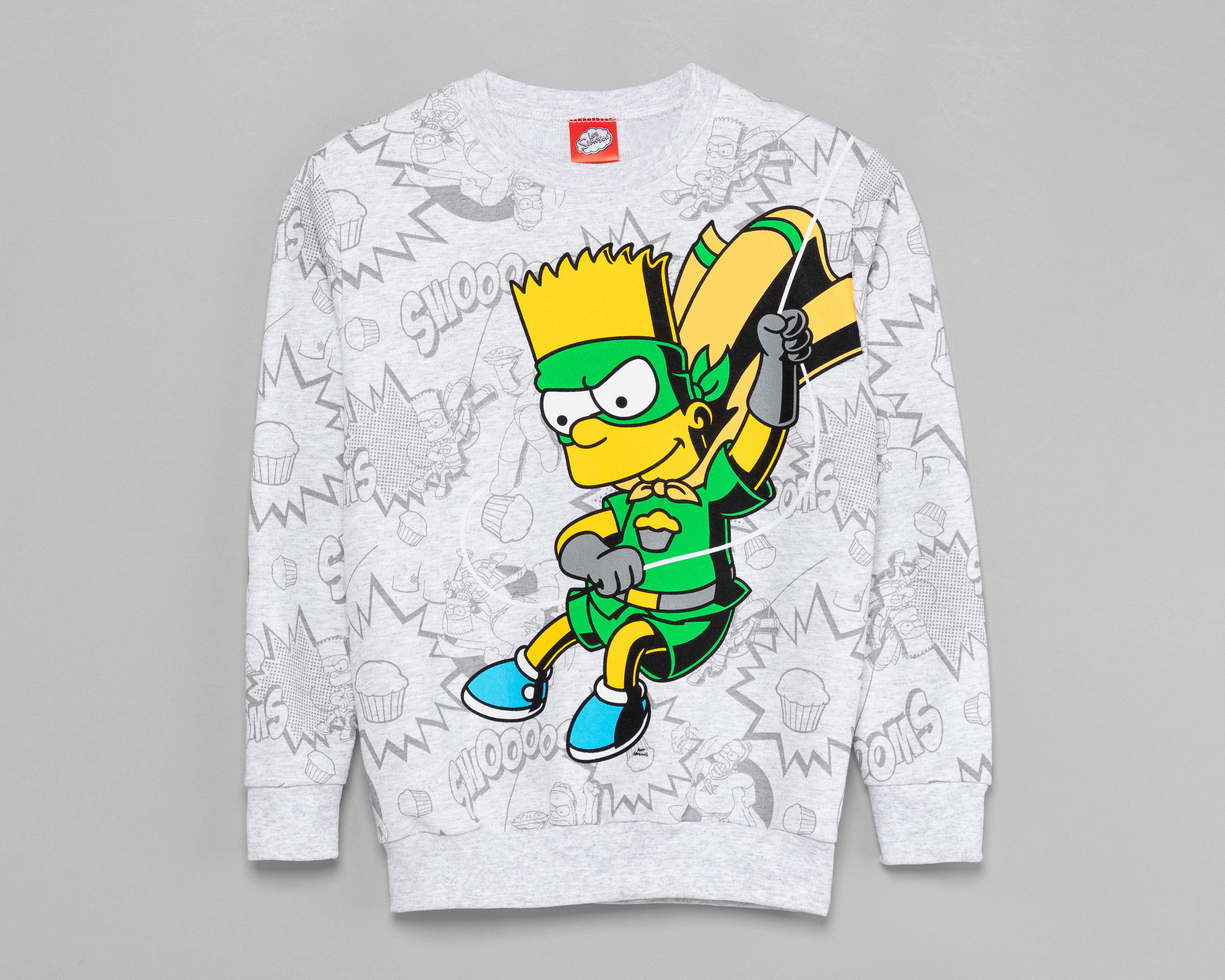 Foto 6 pulgar | Sudadera The Simpsons para Niño