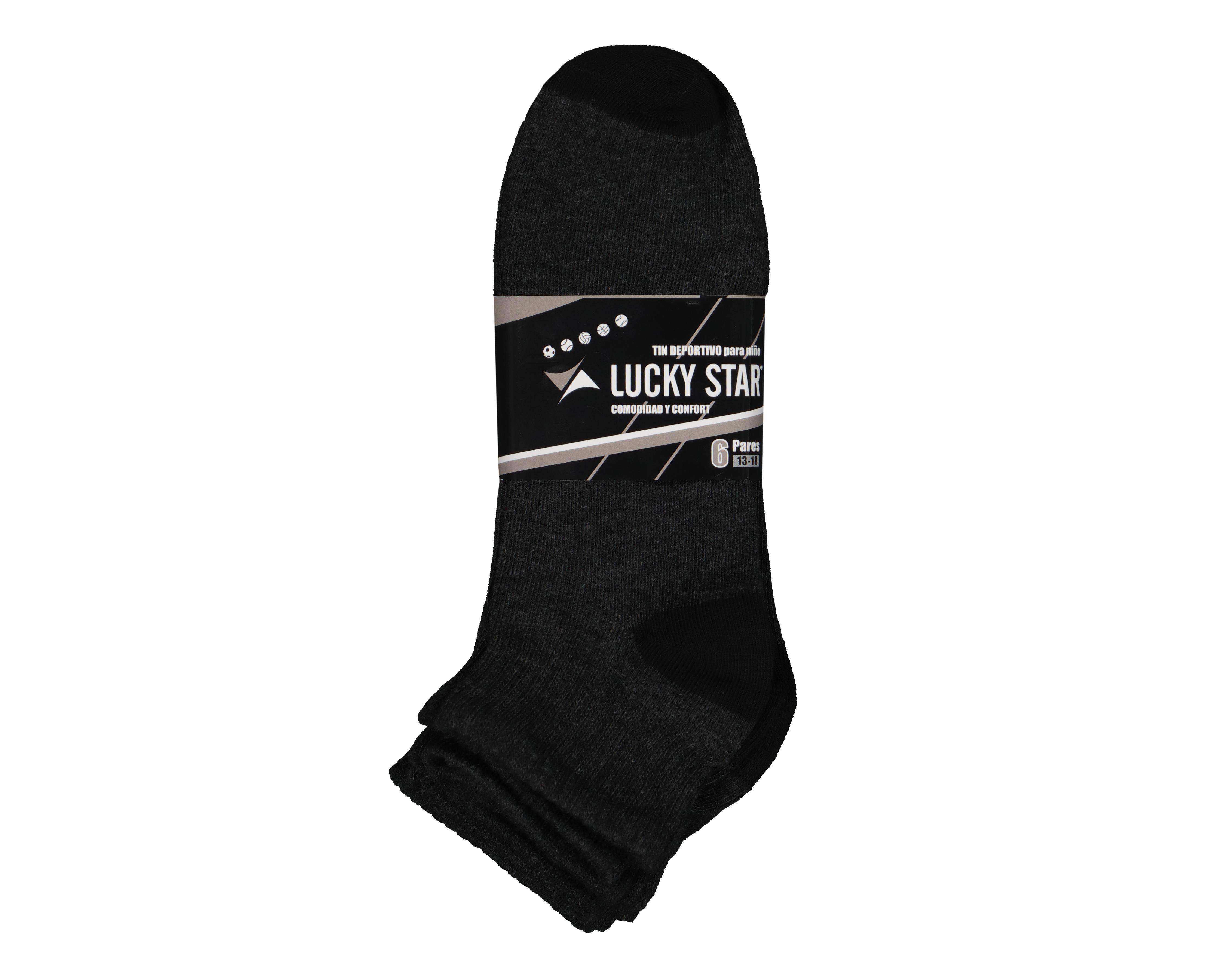 Foto 4 pulgar | Calcetas Deportivas Tines Lucky Star para Hombre 6 Pares