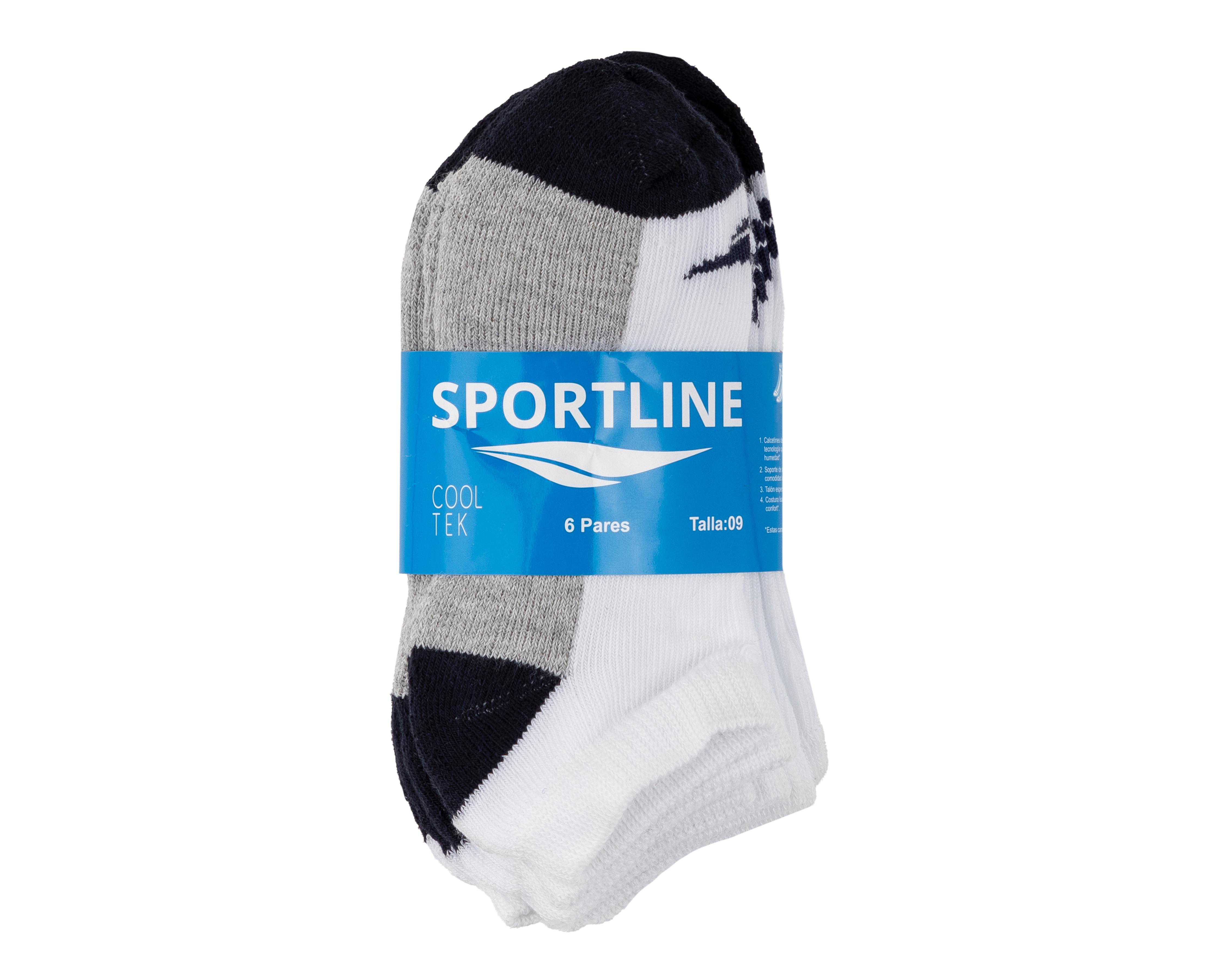 Foto 4 pulgar | Calcetas Deportivas Sportline para Niño 6 Pares