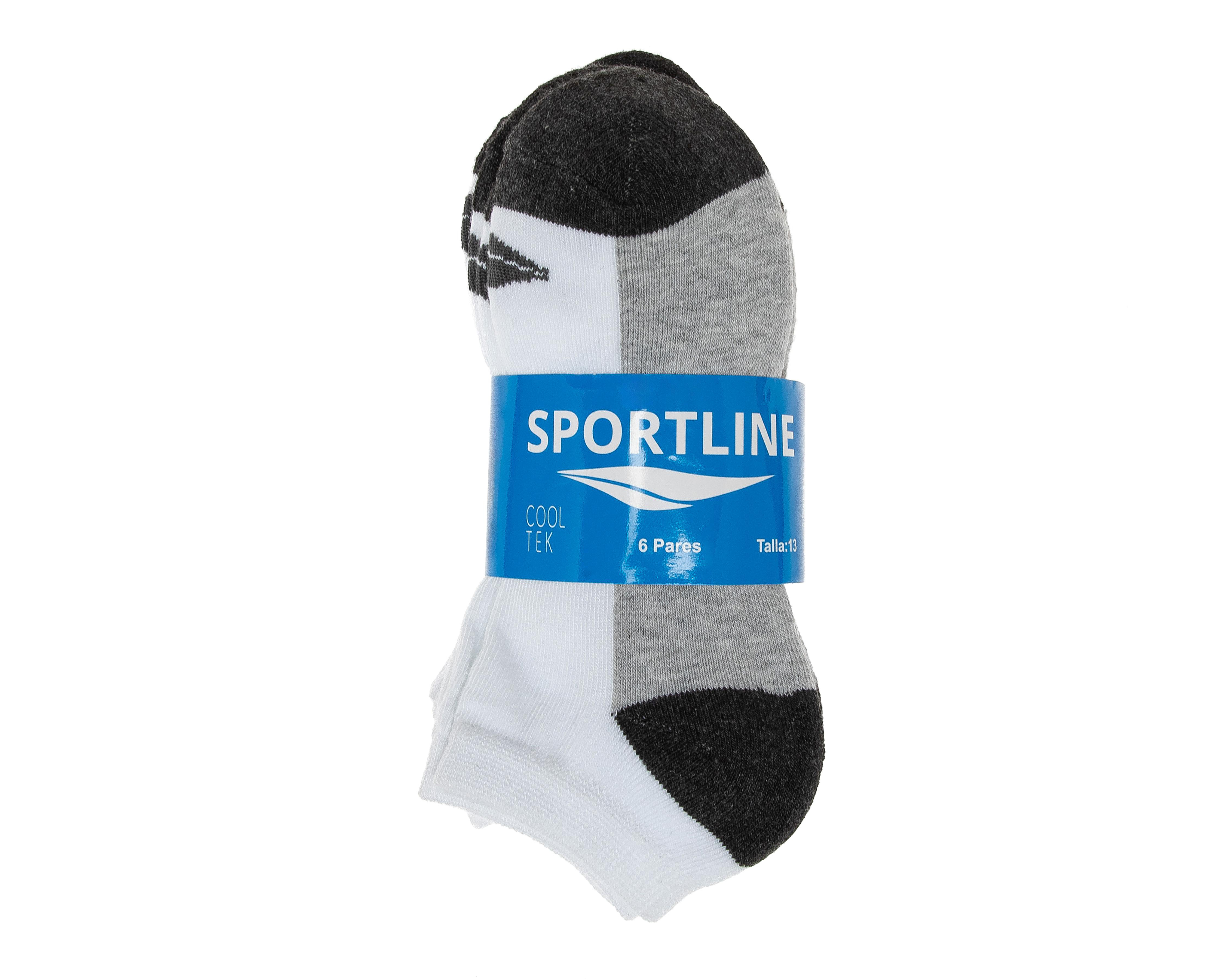 Foto 4 pulgar | Calcetas Deportivas Sportline para Niño 6 Pares