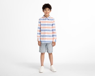Foto 3 | Camisa Refill Manga Larga de Rayas para Niño