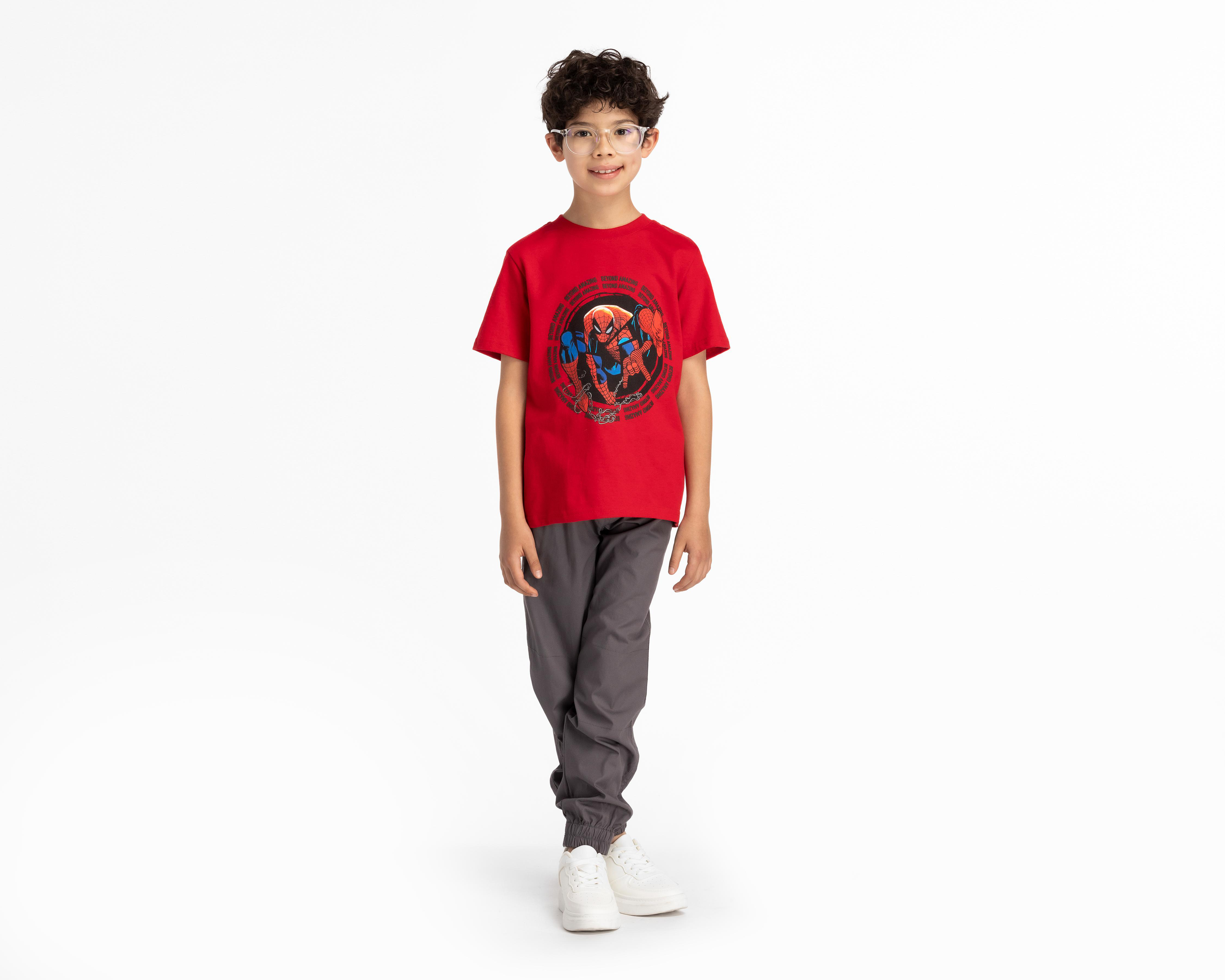 Foto 4 pulgar | Playera Marvel Spider-Man Manga Corta para Niño