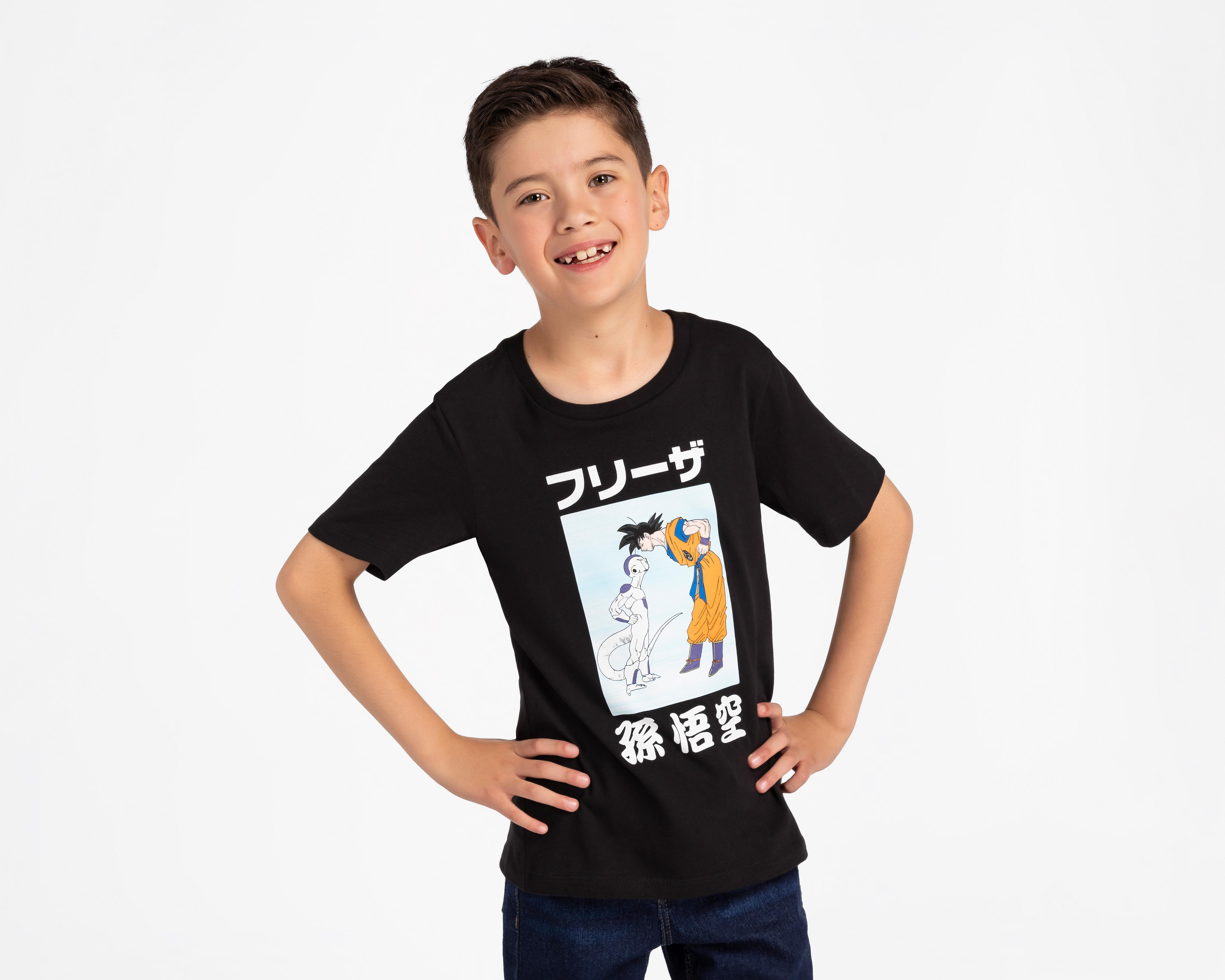 Foto 2 pulgar | Playera Dragon Ball Z Manga Corta Estampada para Niño