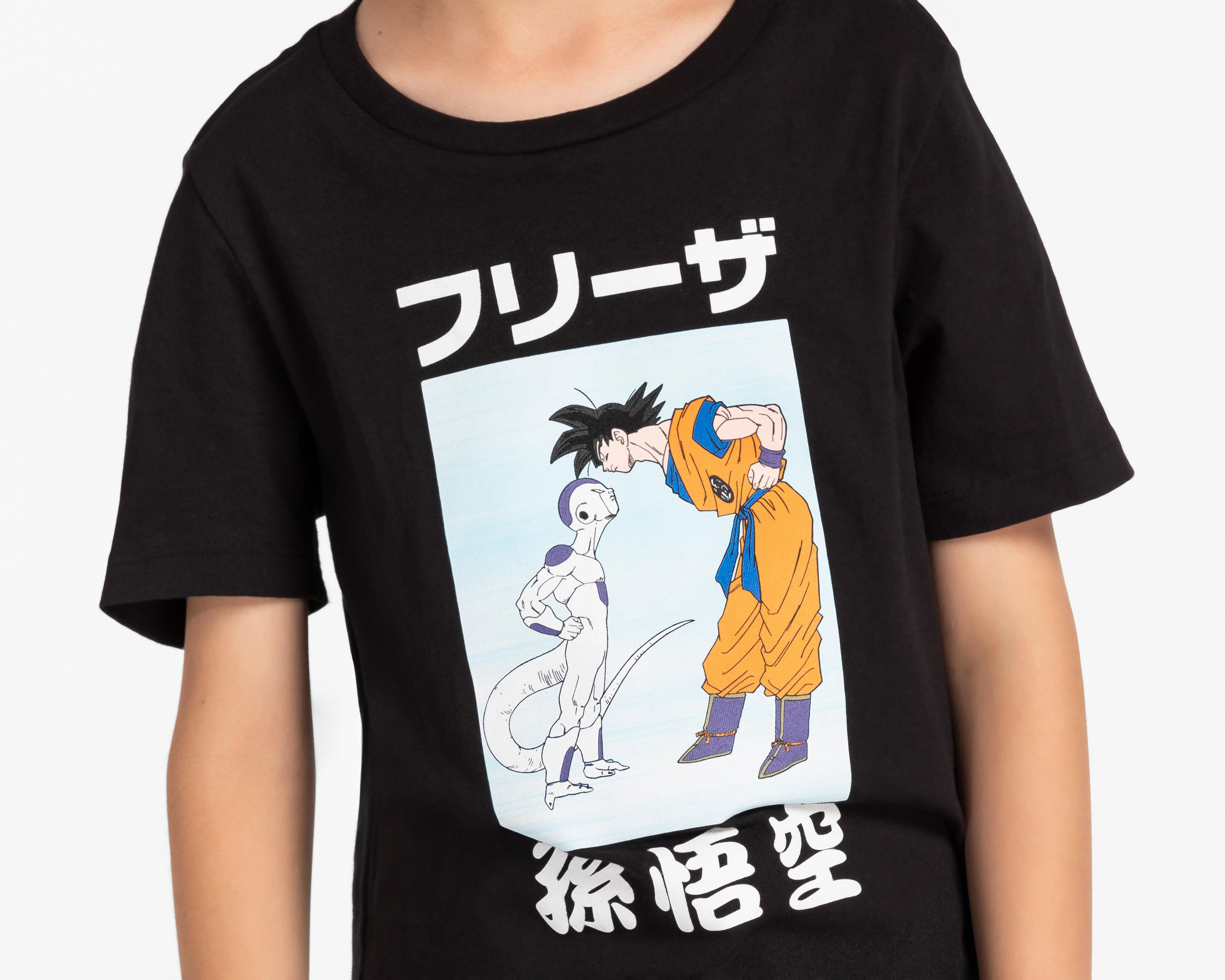 Foto 4 pulgar | Playera Dragon Ball Z Manga Corta Estampada para Niño
