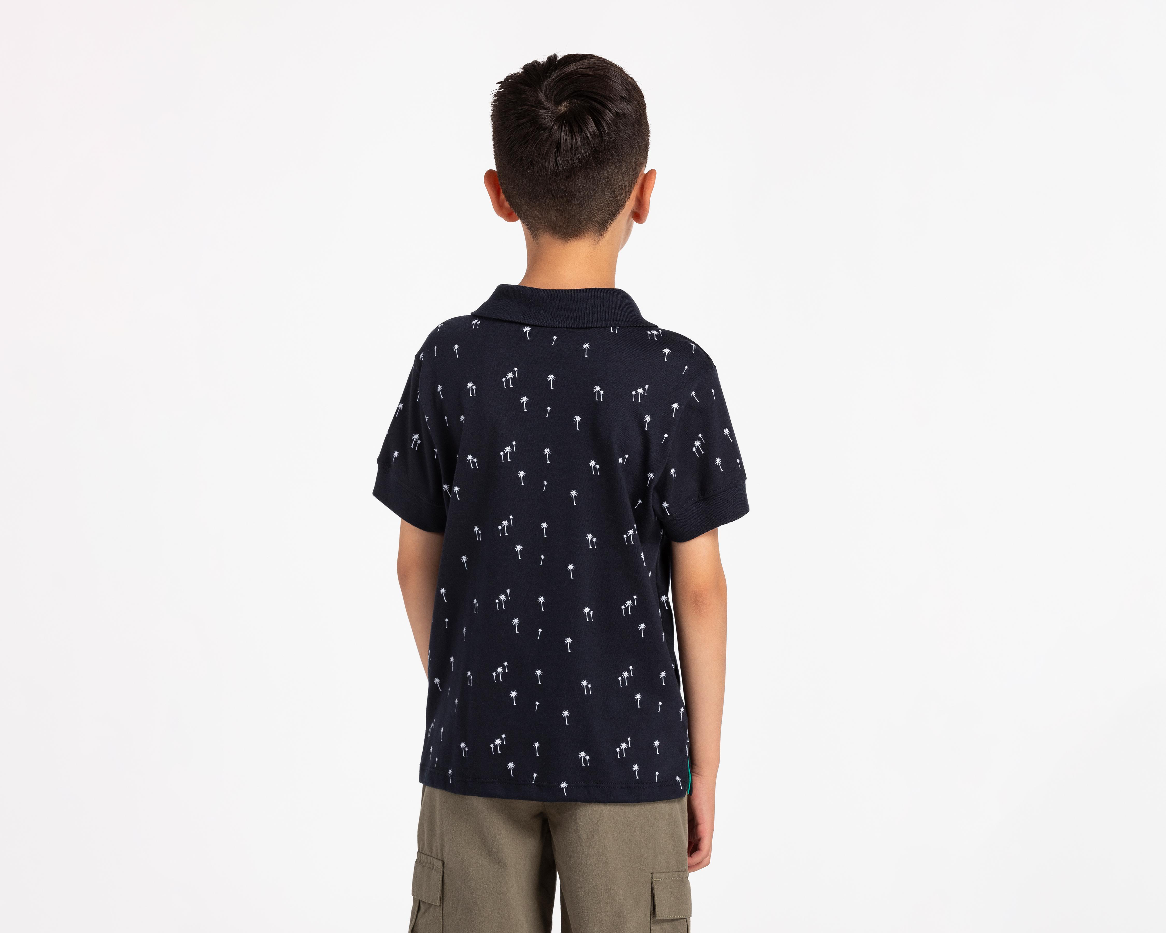 Foto 3 pulgar | Playera Refill Manga Corta Estampada para Niño
