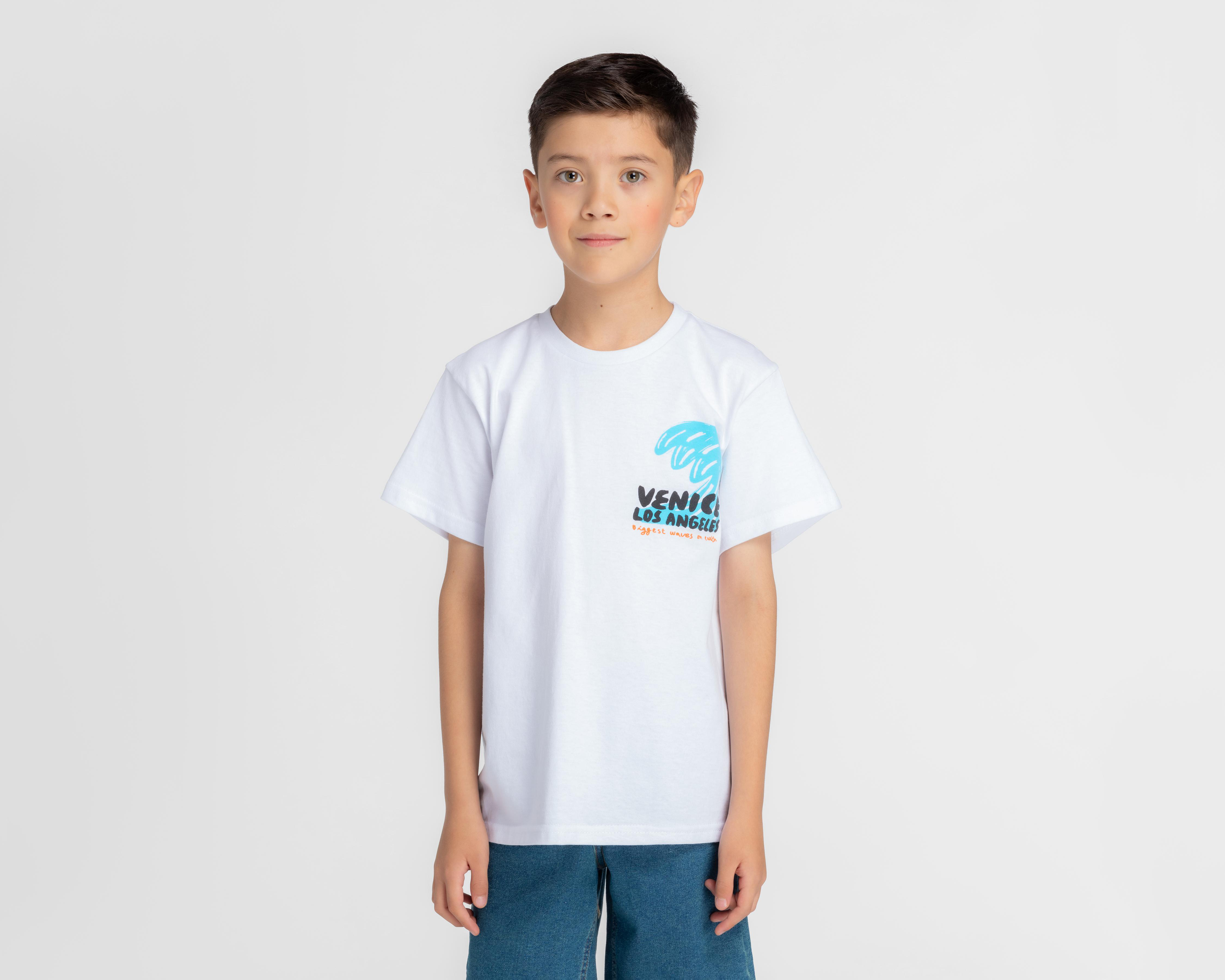 Playera Neo*City Manga Corta Estampada para Niño