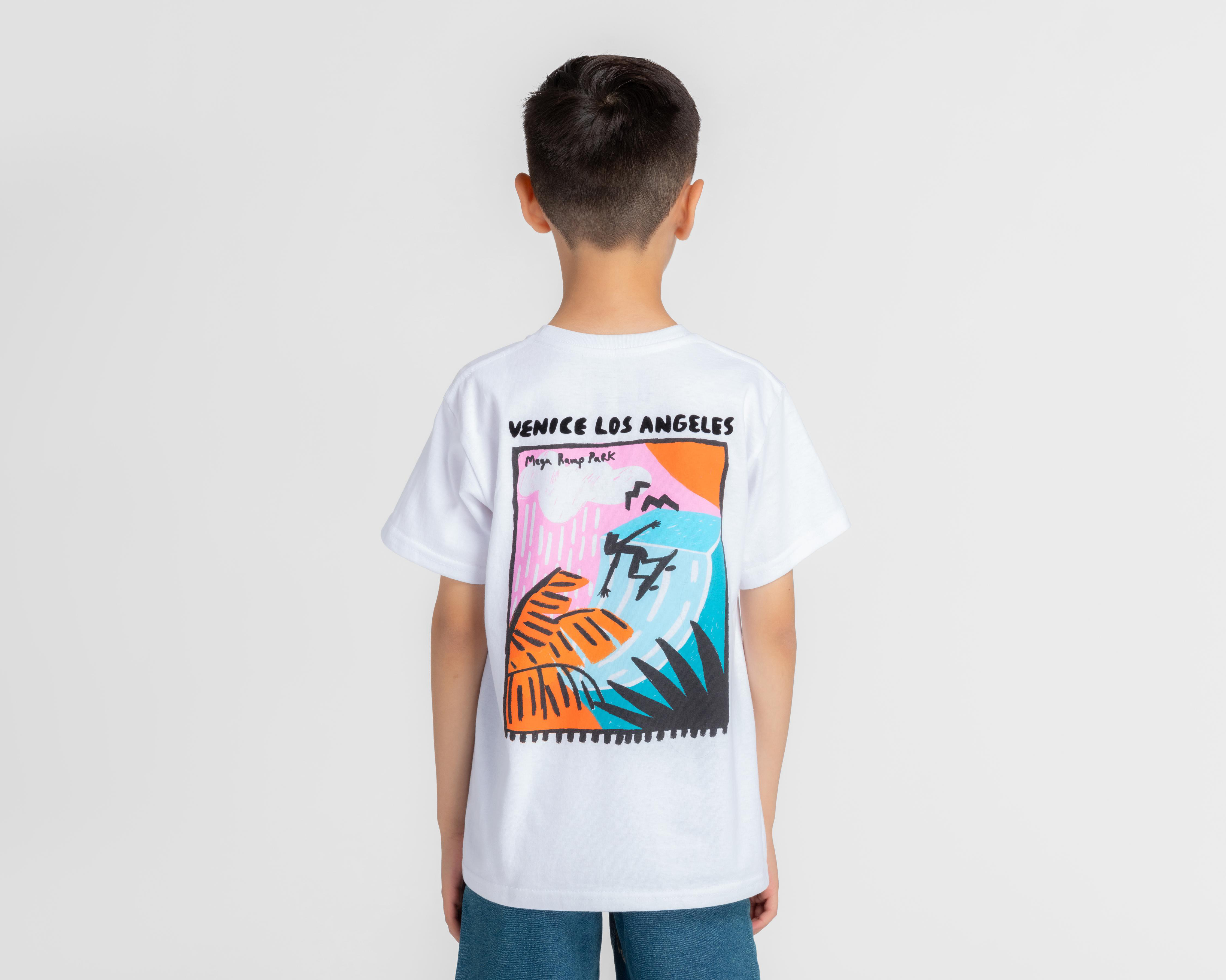 Foto 2 | Playera Neo*City Manga Corta Estampada para Niño