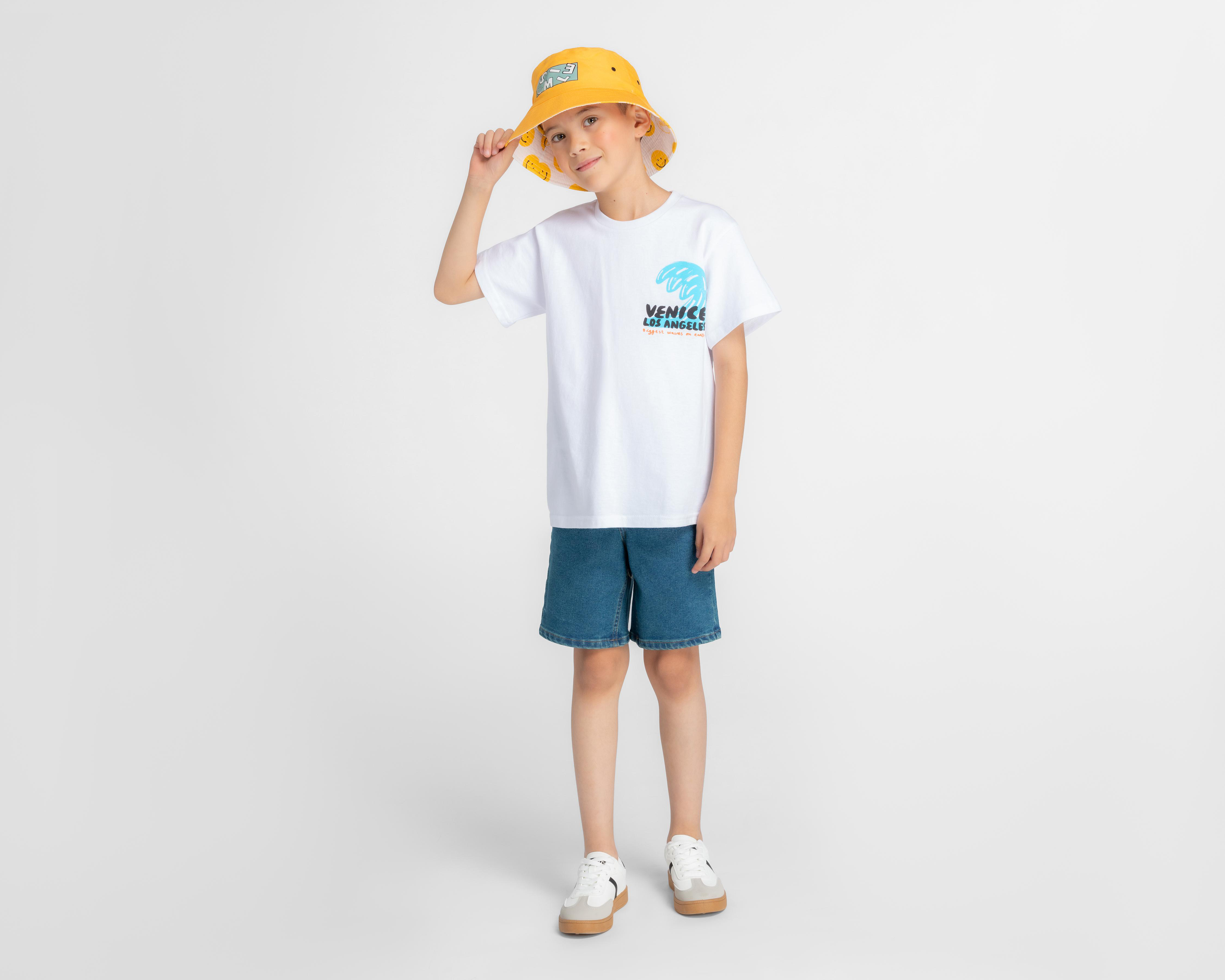 Foto 4 pulgar | Playera Neo*City Manga Corta Estampada para Niño