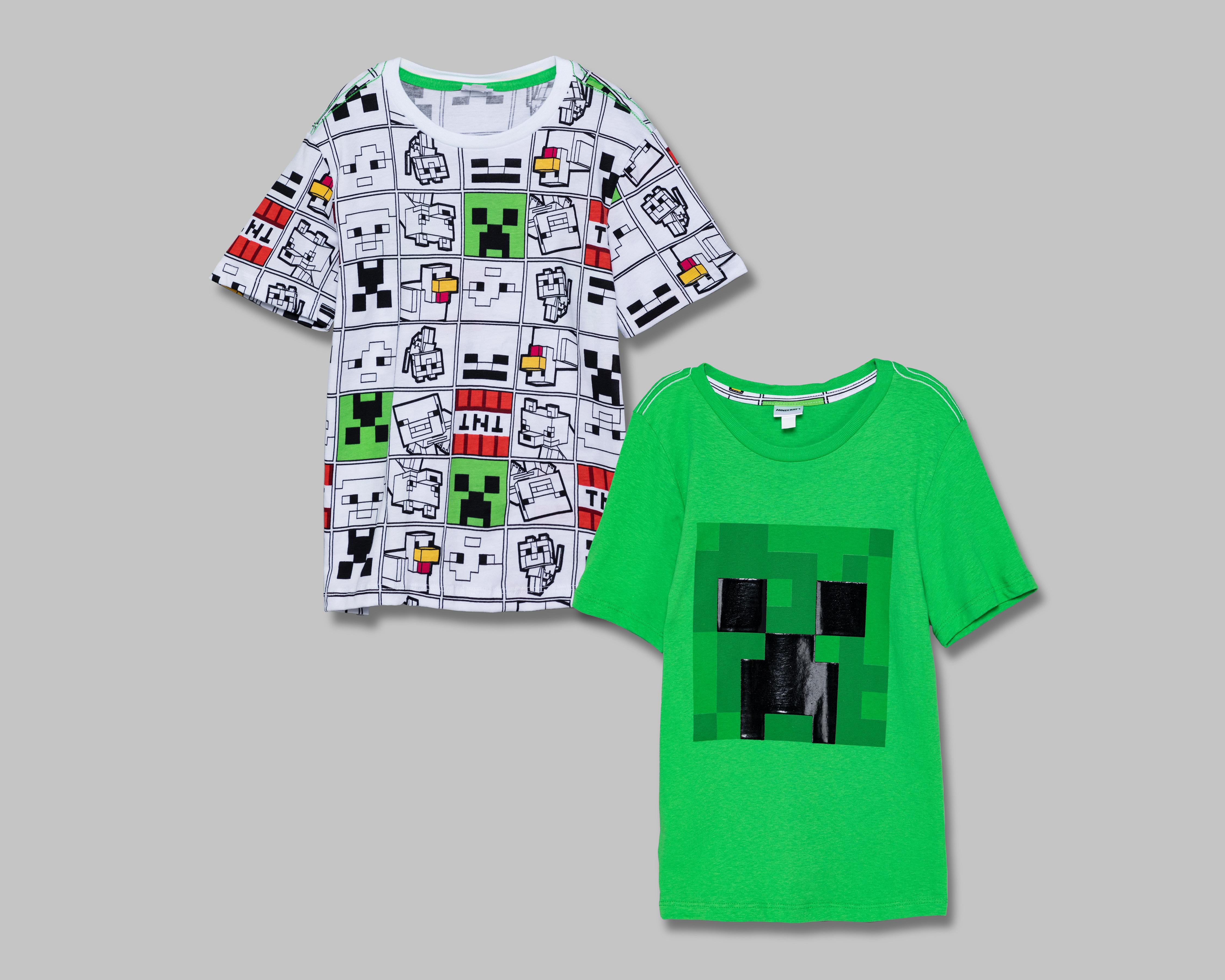 Playera Minecraft para Nino 2 Piezas Coppel