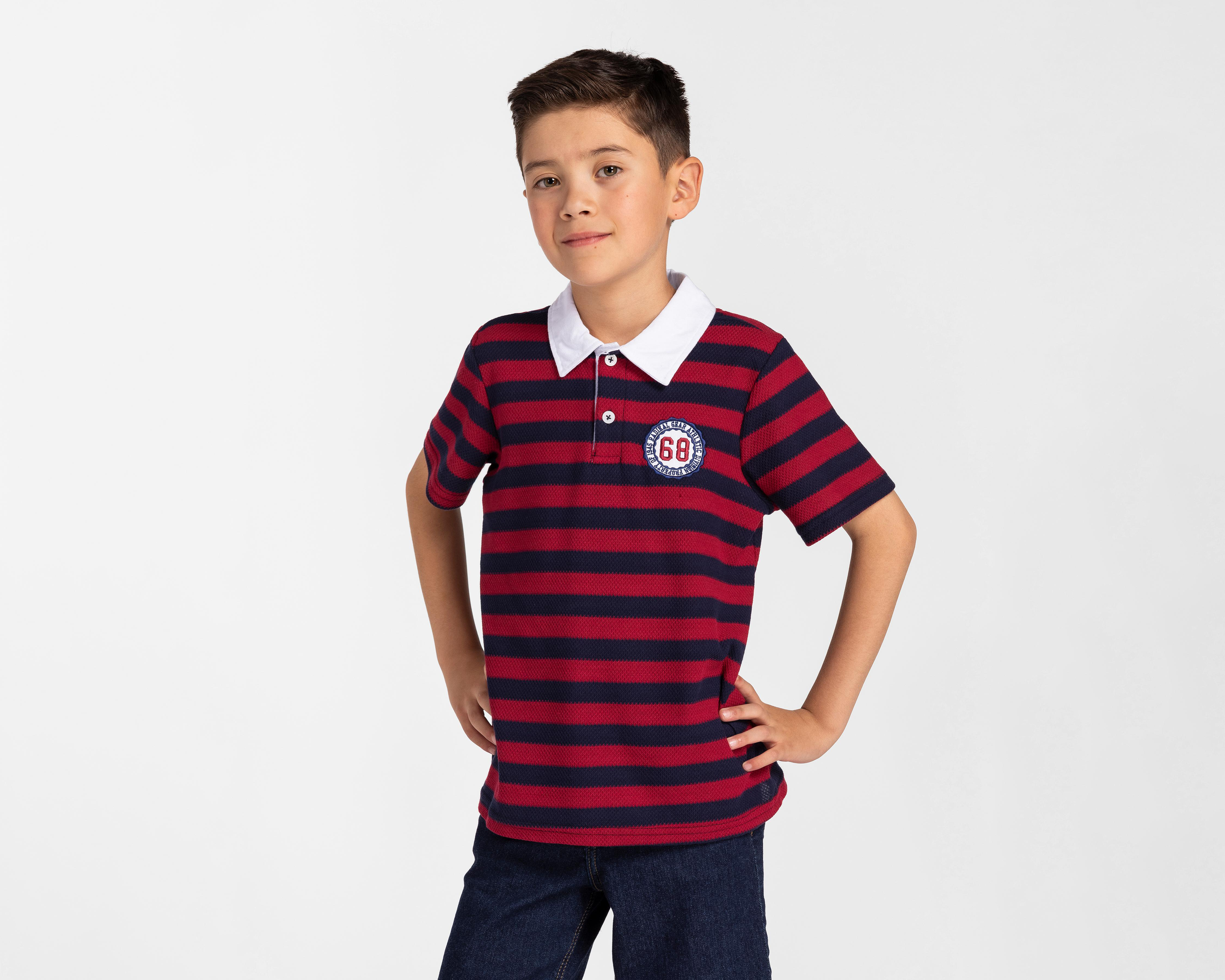Playera York Team Polo Club Manga Corta Estampada para Niño
