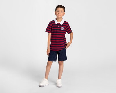 Foto 3 | Playera York Team Polo Club Manga Corta Estampada para Niño