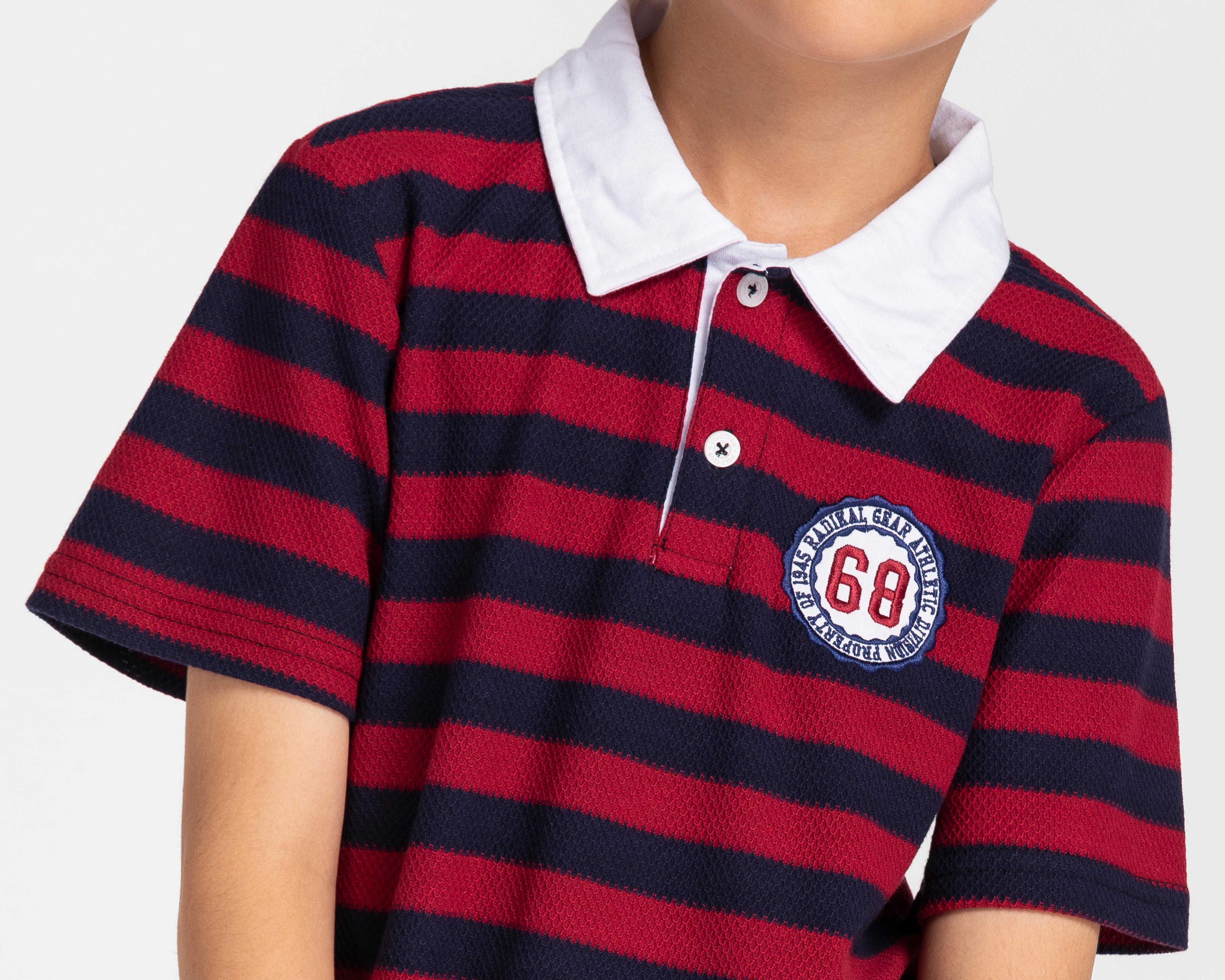 Foto 5 pulgar | Playera York Team Polo Club Manga Corta Estampada para Niño