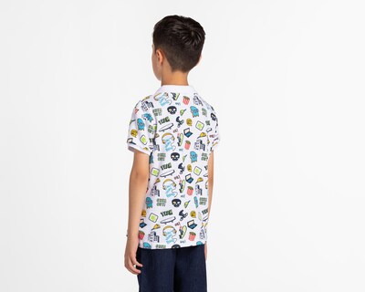 Foto 2 | Playera Neo*City Manga Corta Estampada para Niño